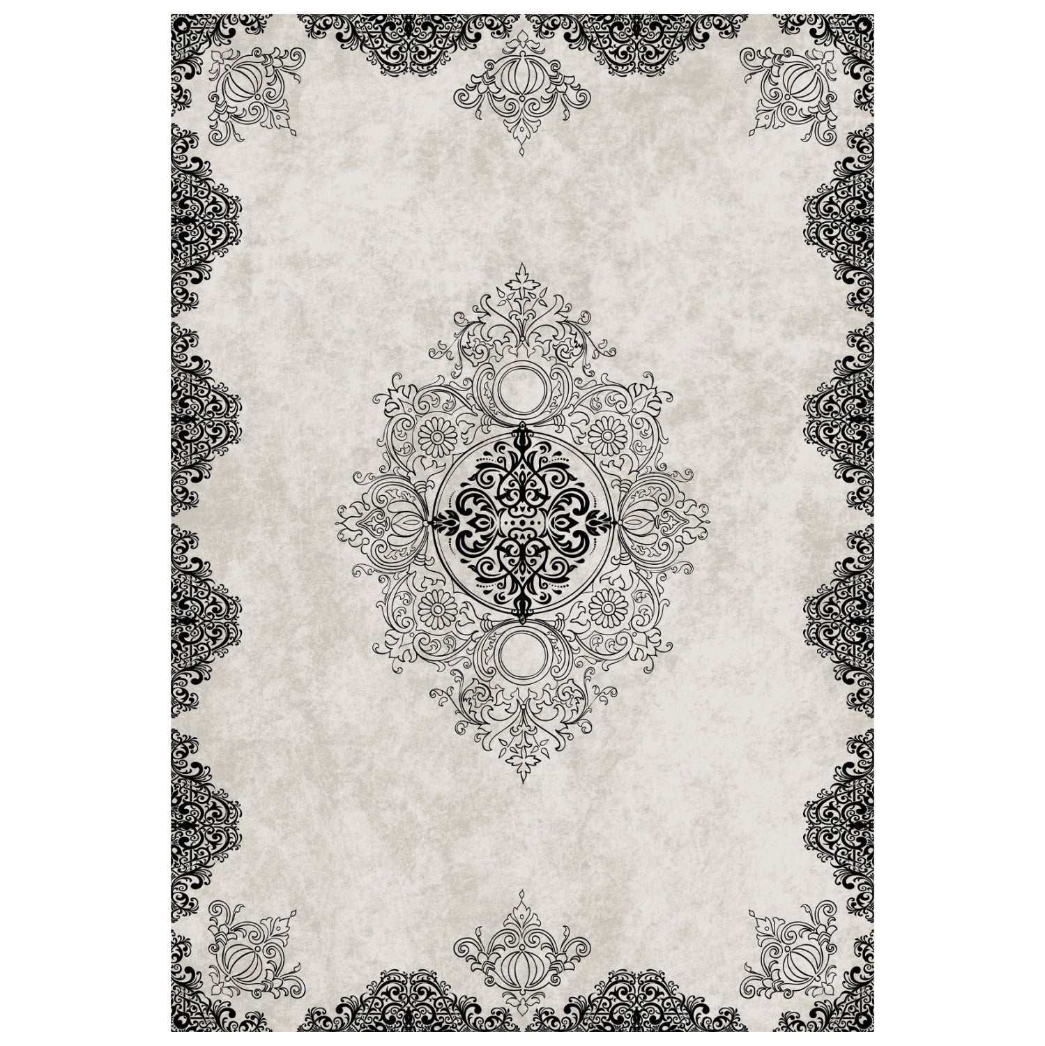 Килим JOSIANE цвят черен-бял 160X230