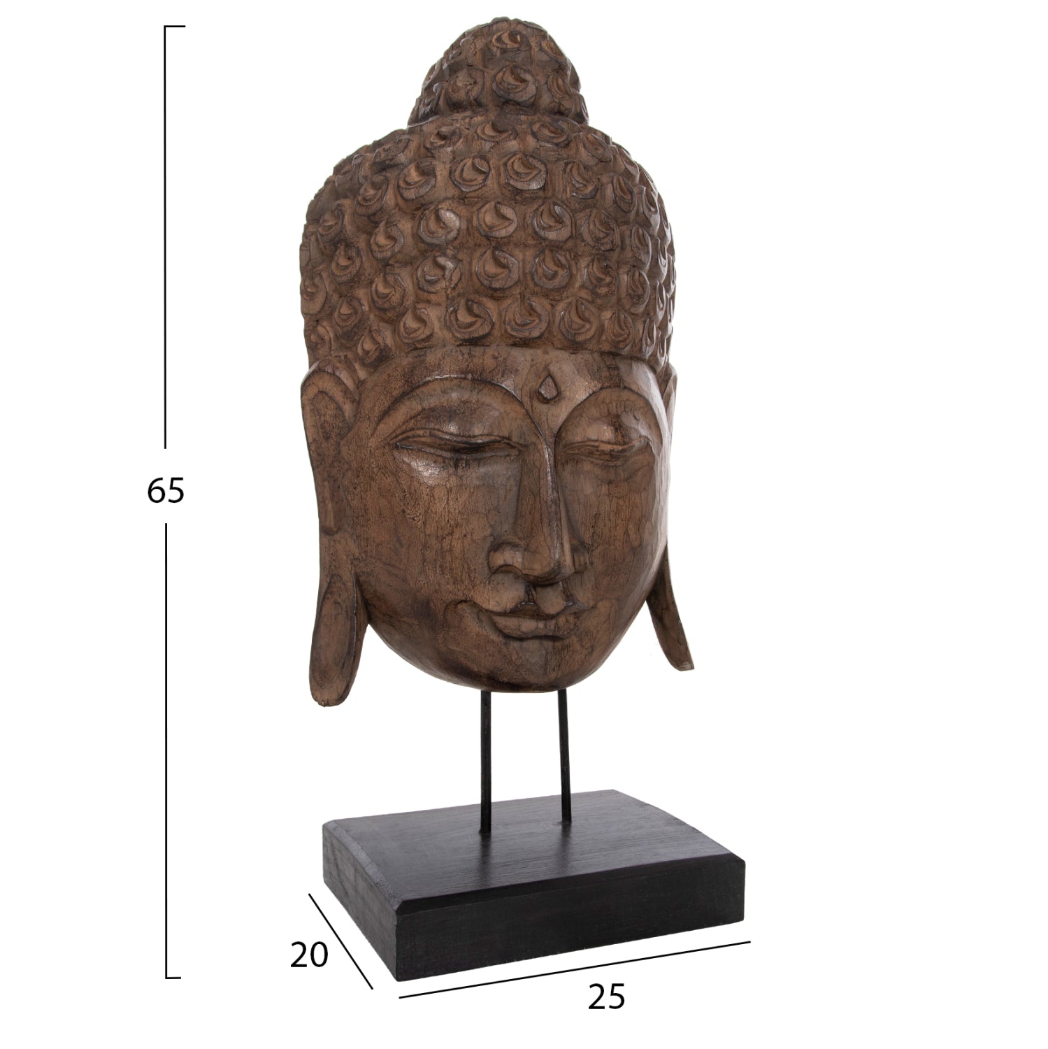 Декорация Буда натурал 32Χ30Χ65