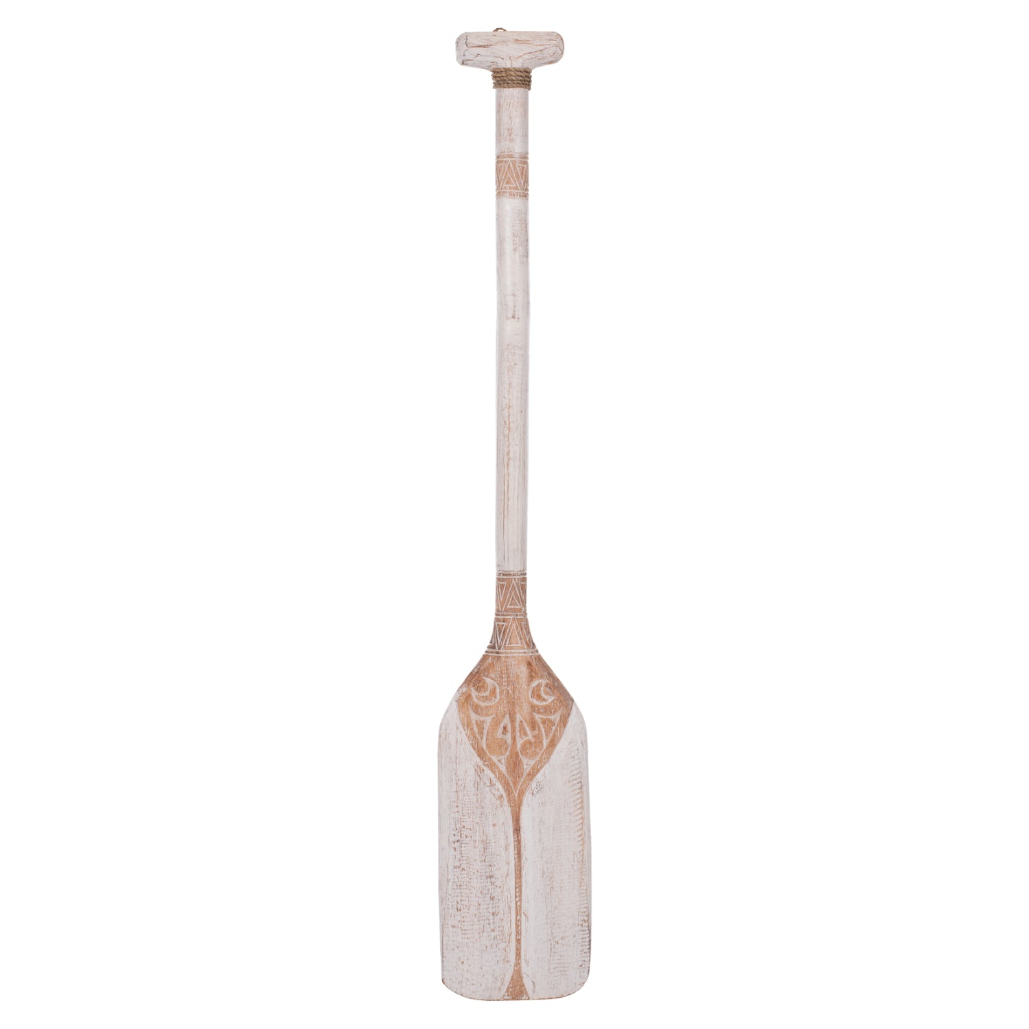 Декоративна дръжка бял цвят 16,5x100 дърво албазия