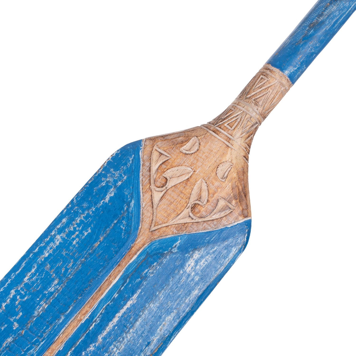 Декорация гребло за стена син цвят/албазия дърво 16,5x100