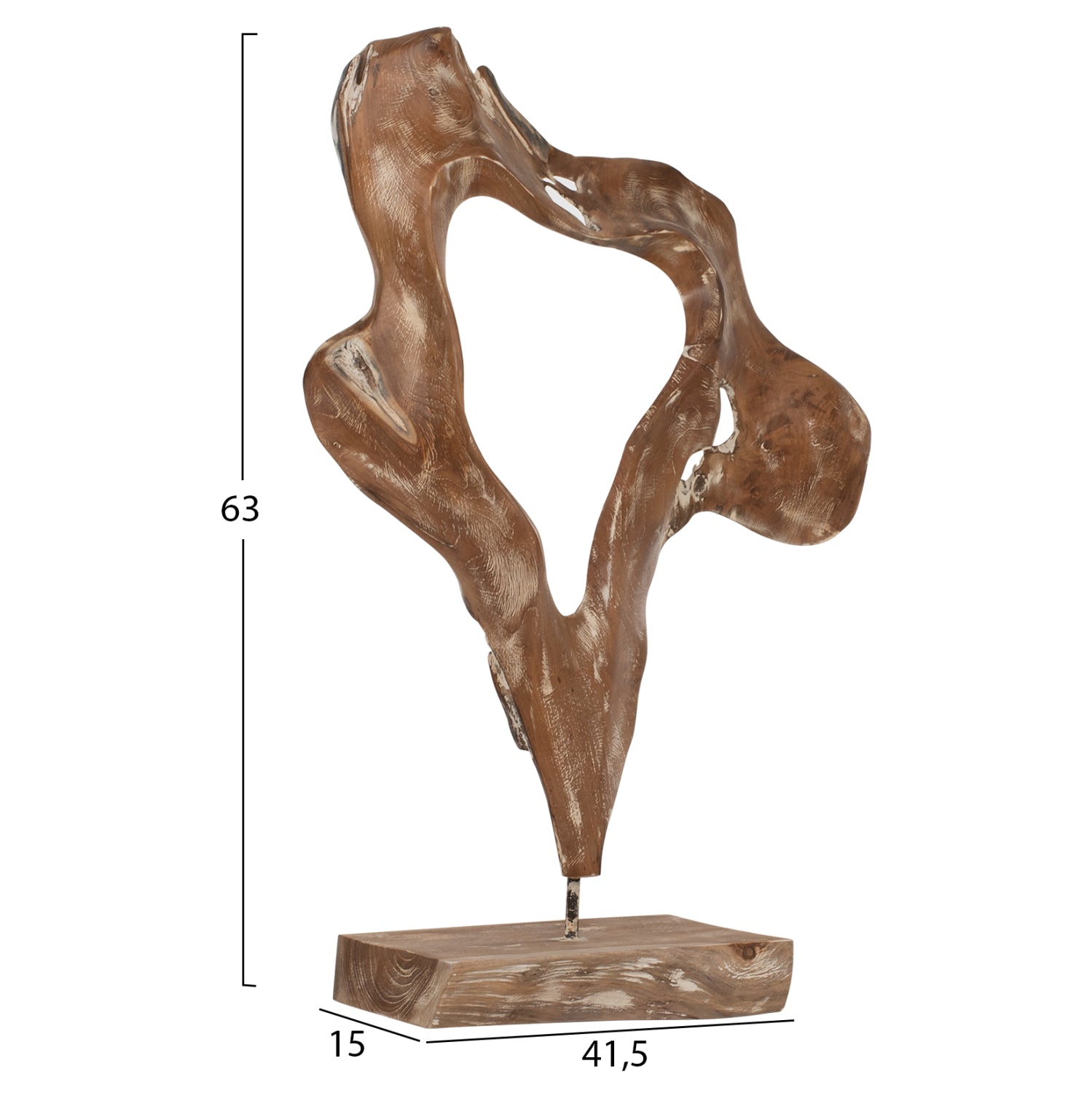 Декорация тиково дърво 41,5Χ15Χ63