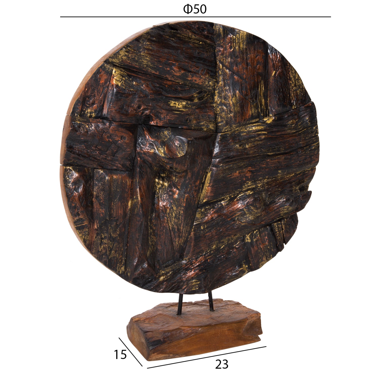 Декорация тиково дърво 50X15X64