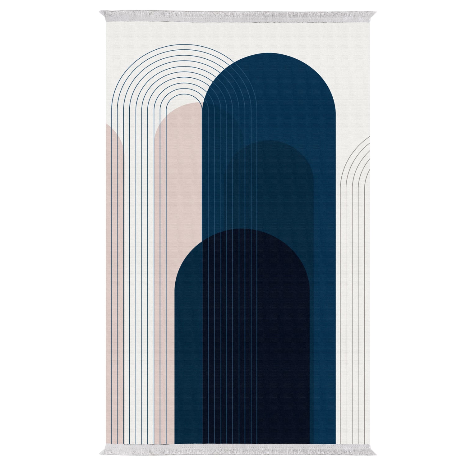 Килим за хол с ресни JOSIANE многоцветен 180X280 см