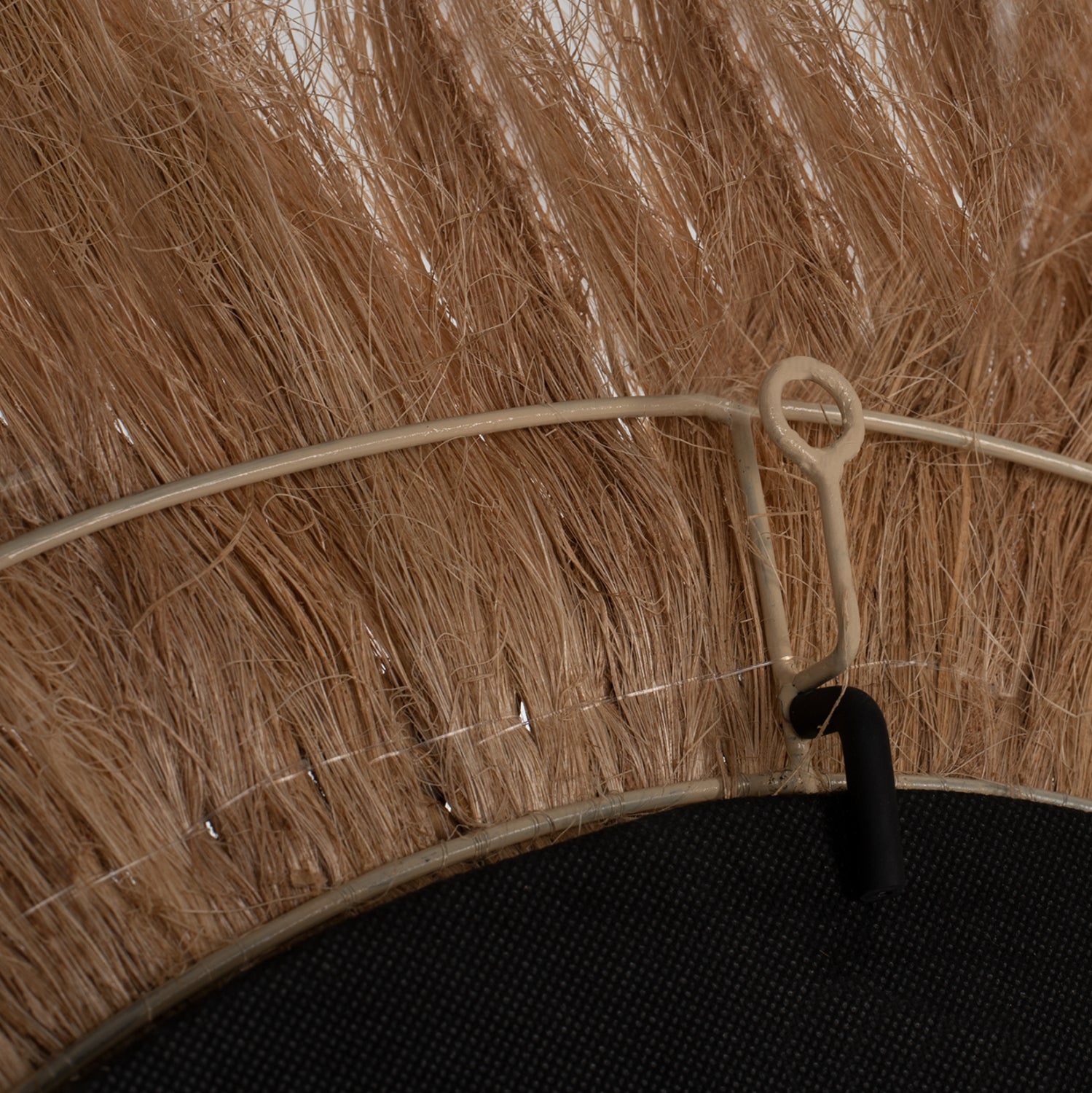 Огледало с рамка от влакна от абака ф90 -натурал