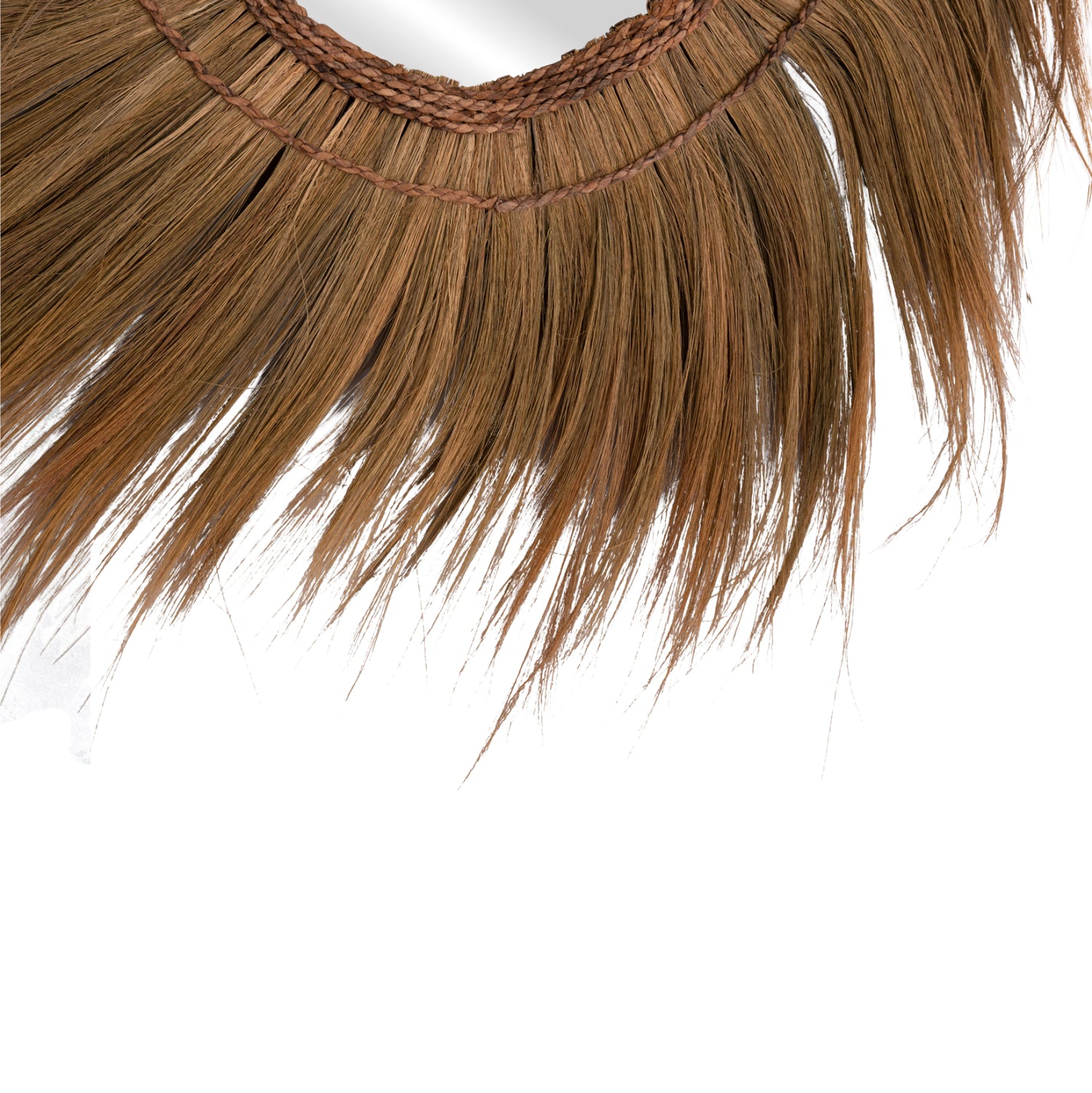 Огледало с рамка от бананова кора φ130 -натурал