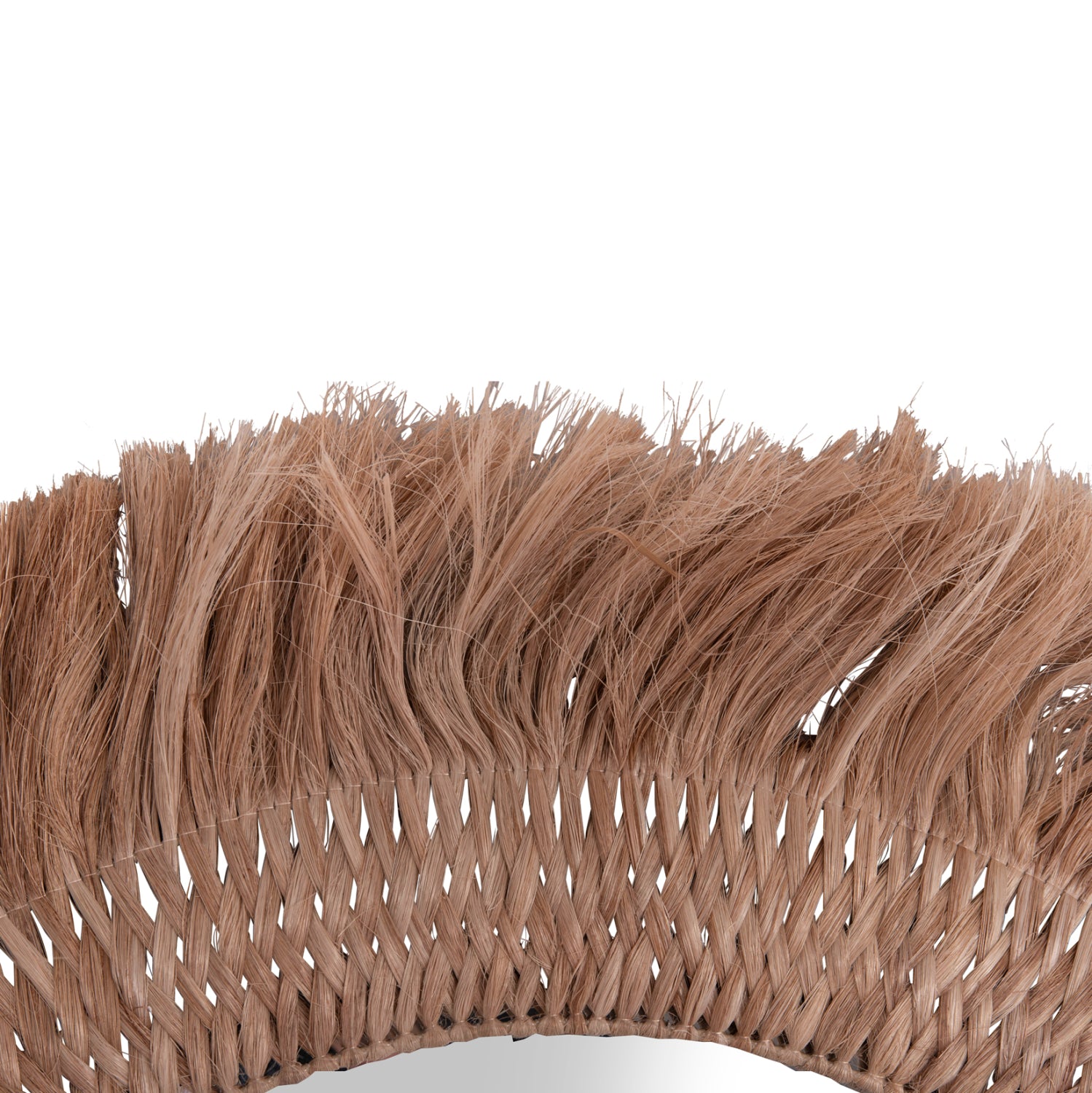 Огледало с влакна от манилски коноп ф120 -натурал