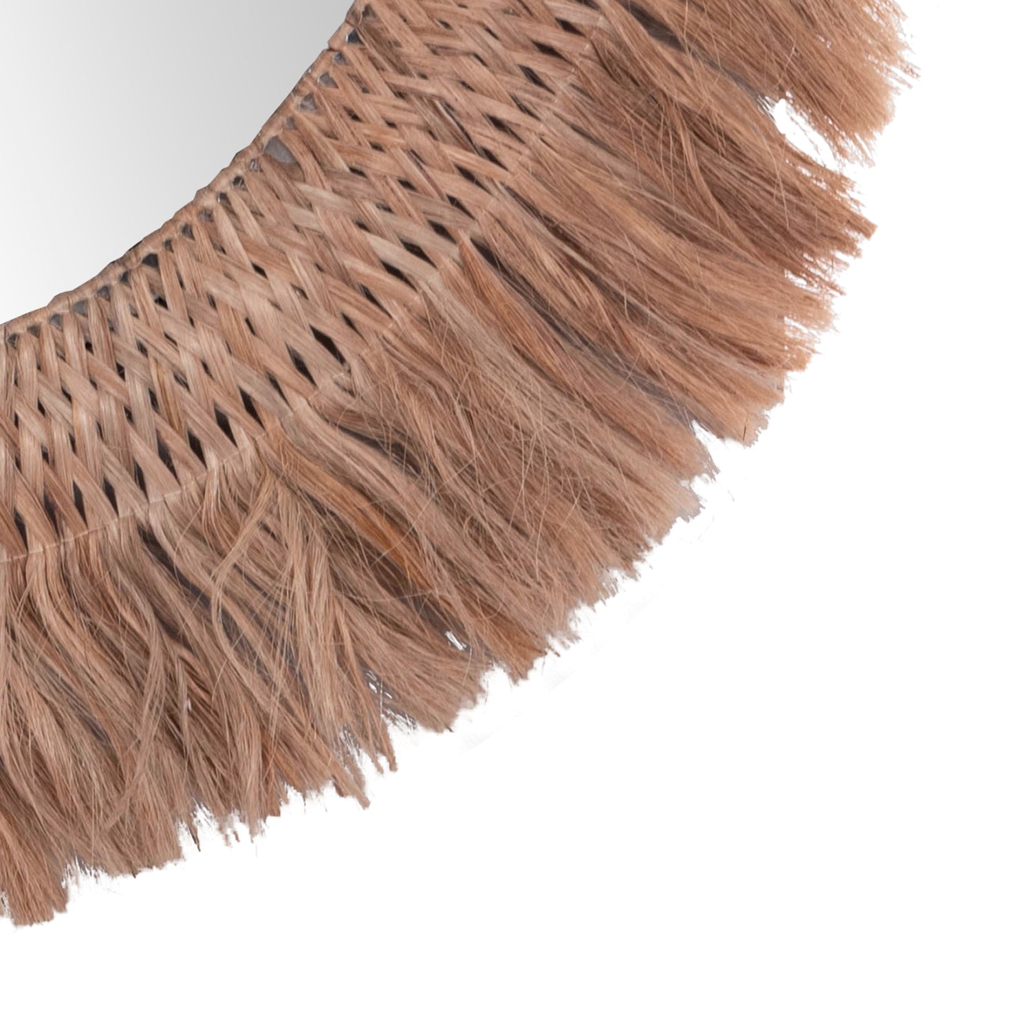 Огледало с влакна от манилски коноп ф120 -натурал