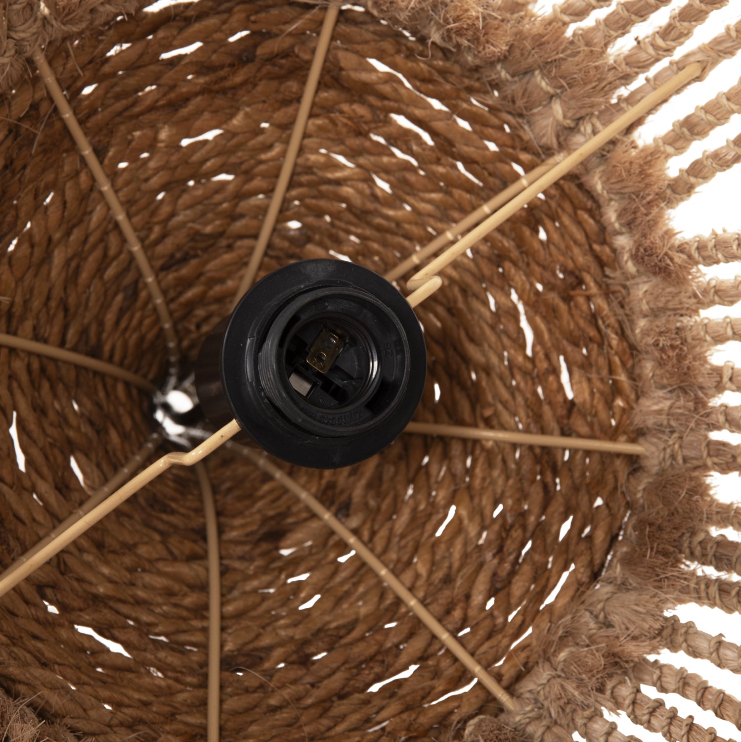 Таванна лампа 7752 естествен цвят Φ51x65-120см