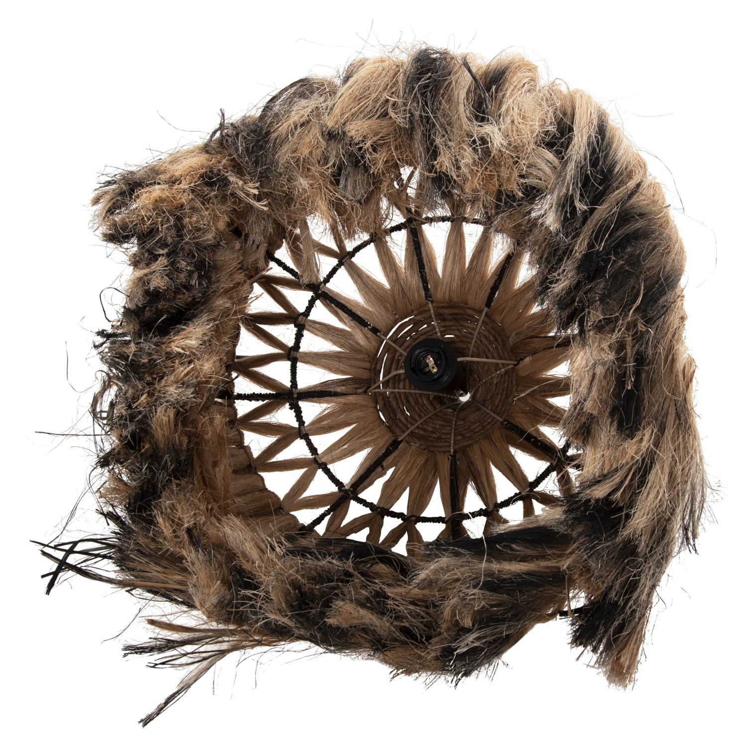 Таванна лампа 7761 естествен-черен цвят Φ52x52-120см