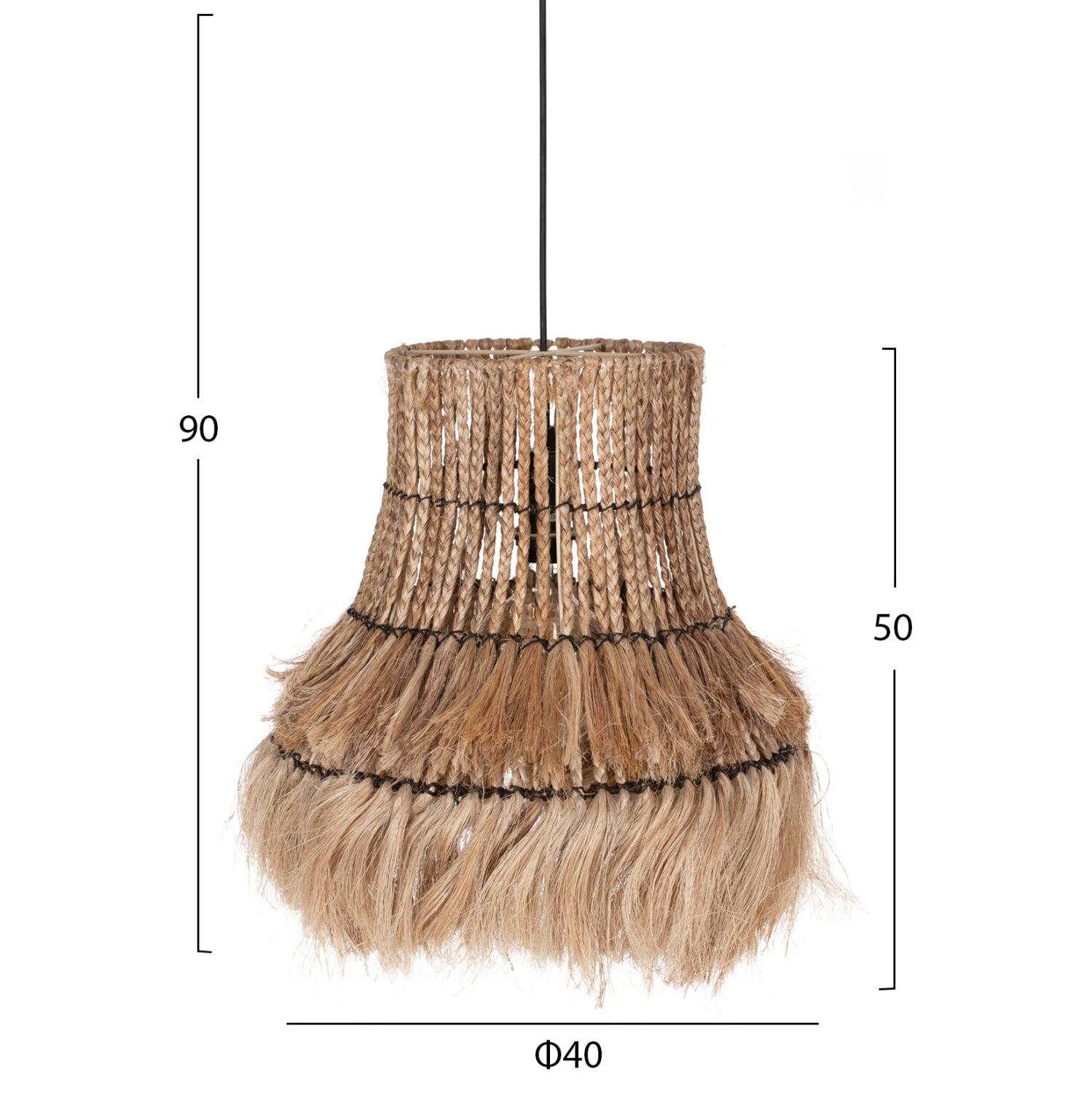 Таванна лампа 7770 естествен цвят 40x40x50см.