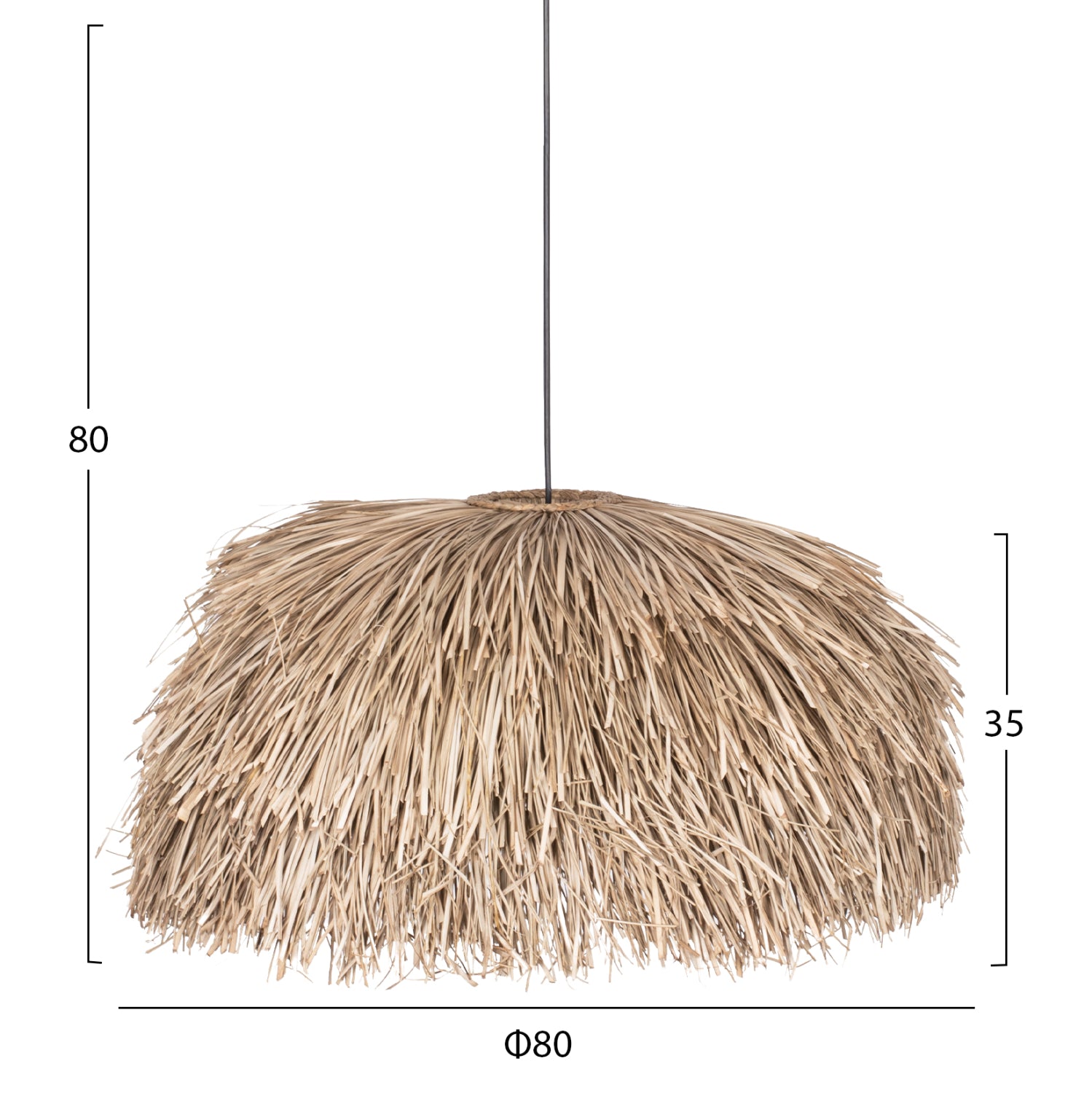 Таванна лампа 7778 φ80 -естествен цвят Φ80Χ35см