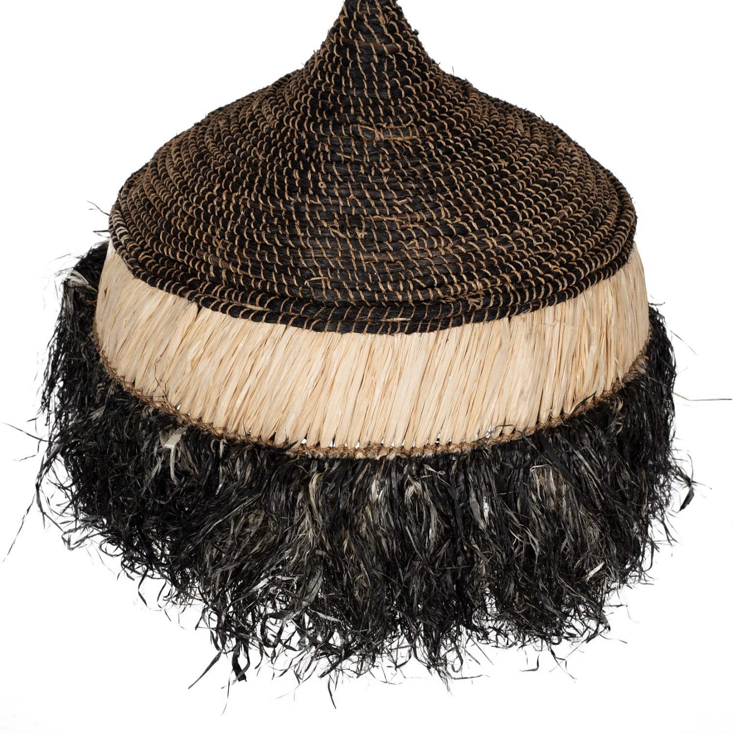 Таванна лампа 7788 естествен-черен цвят 50x50x60см