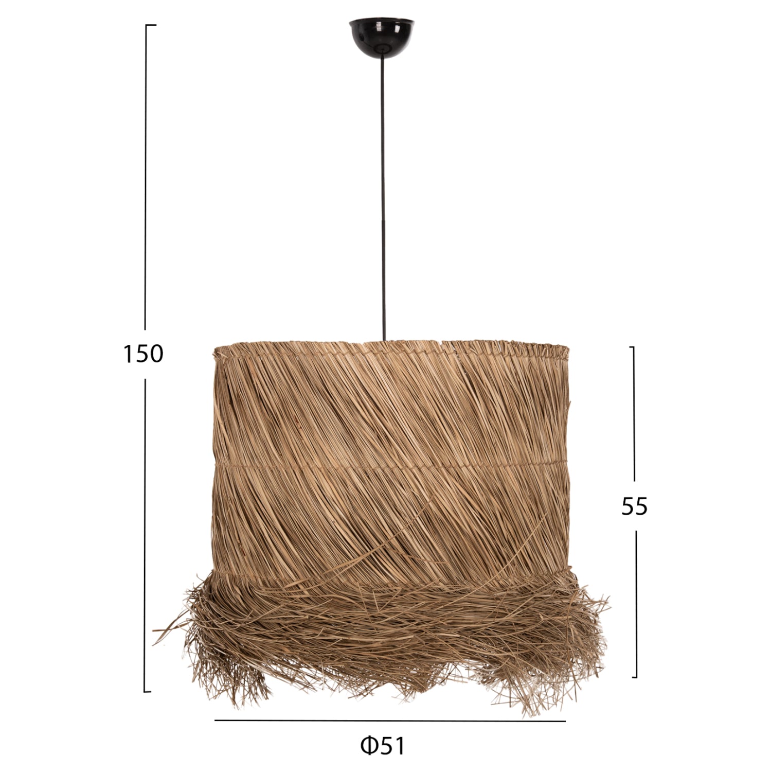 Таванна лампа 7822  ф51 -естествен цвят