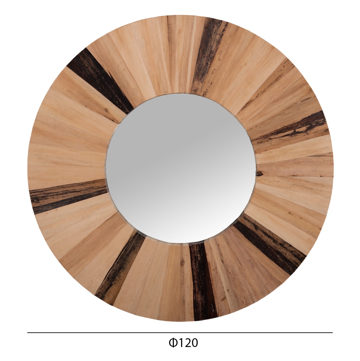 Огледало ф120 -палмови листа