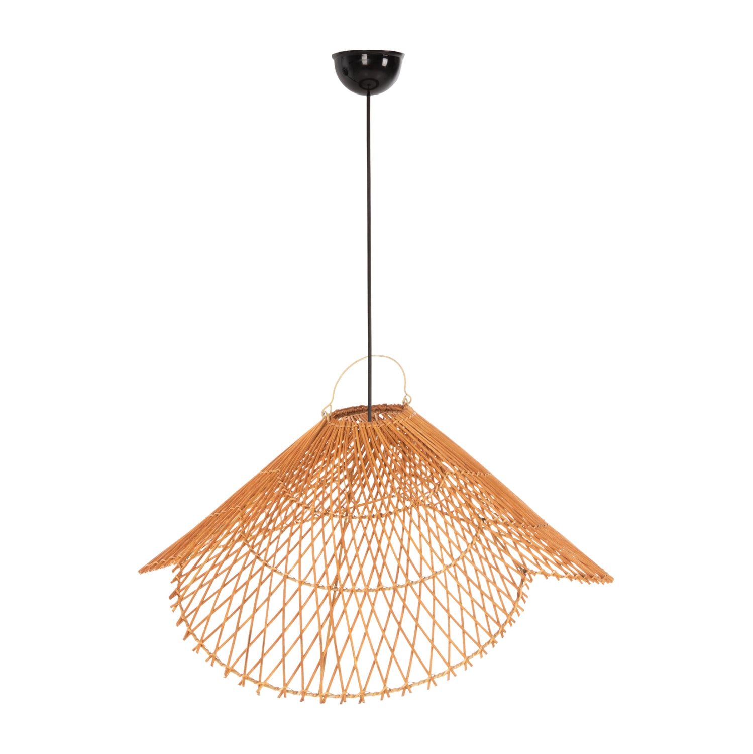 Таванна лампа 7878 бежов цвят Φ58.5x31см