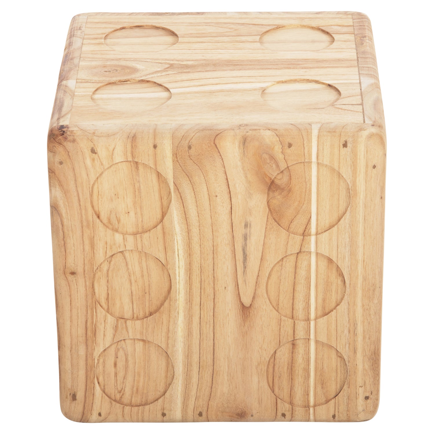 Табуретка ΖΑΡΙ цвят натурал 40x40x40