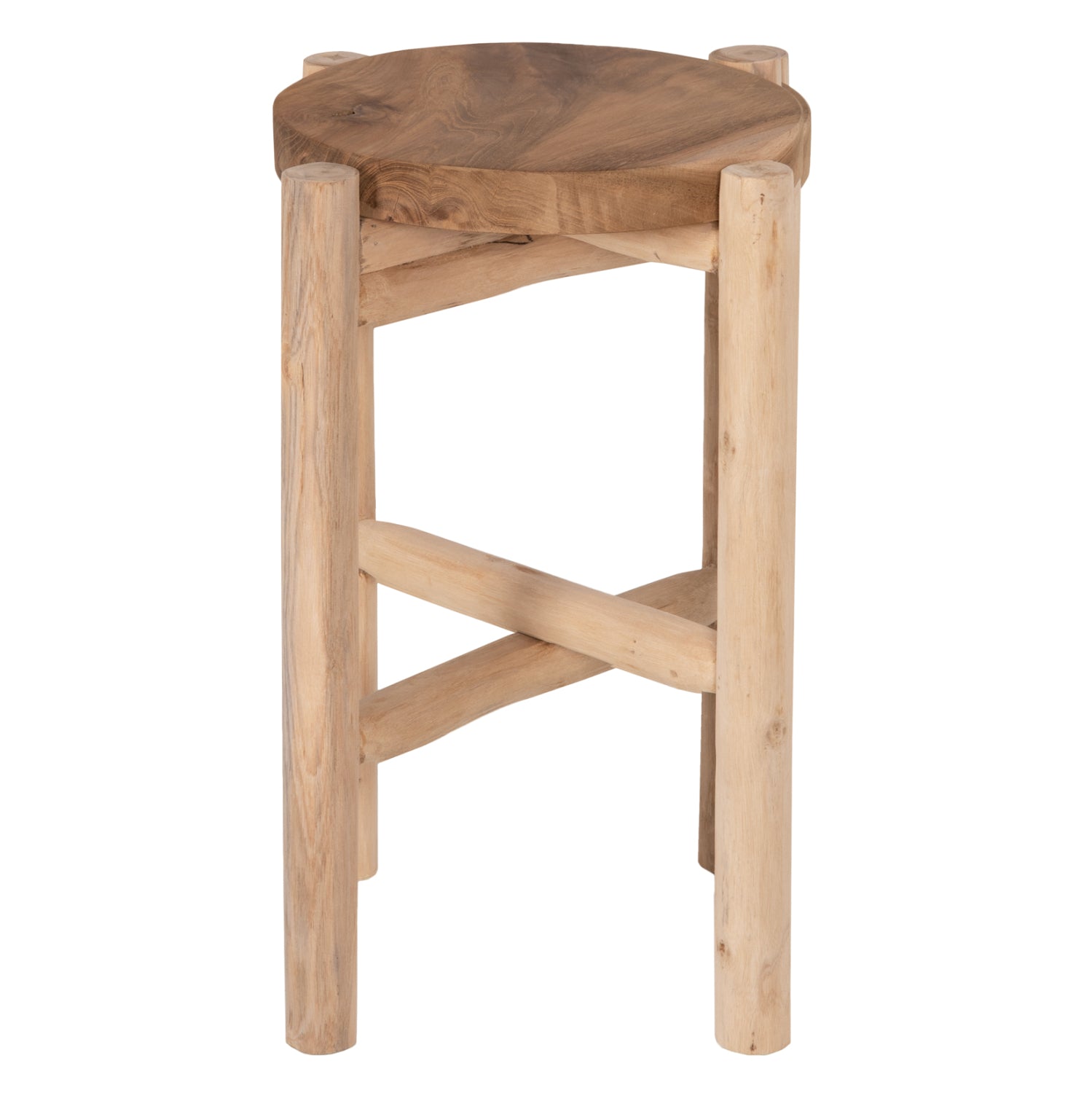 Странична маса HOVER естествен цвят Φ30x50см