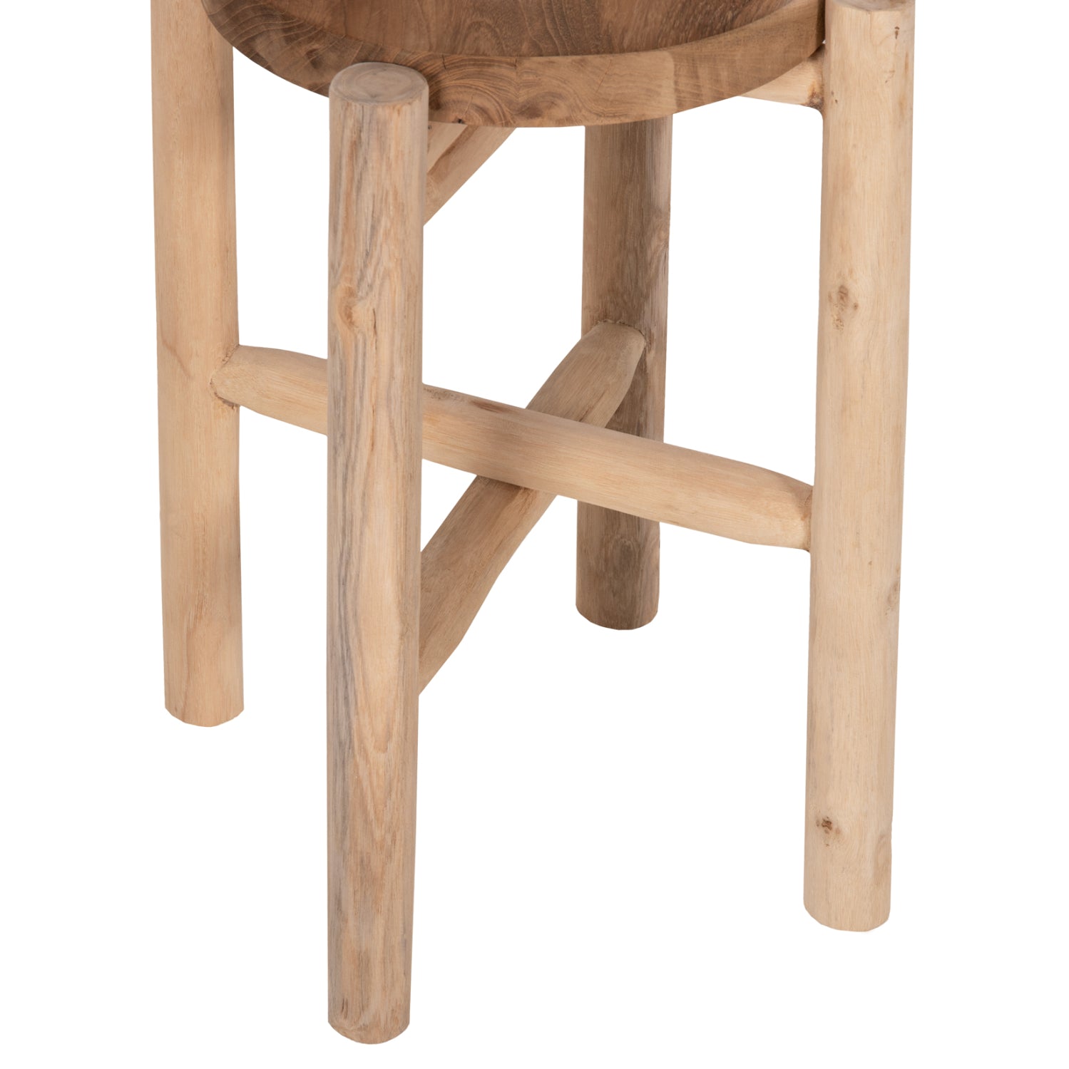 Странична маса HOVER естествен цвят Φ30x50см