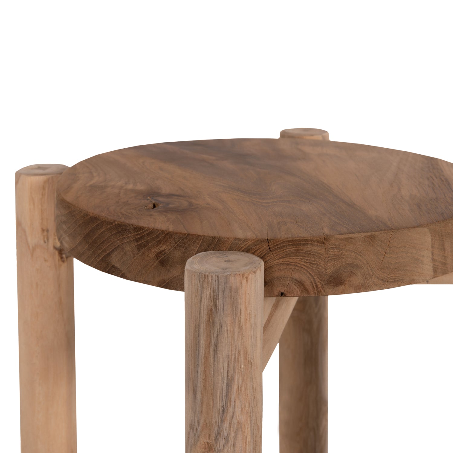 Странична маса HOVER естествен цвят Φ30x50см