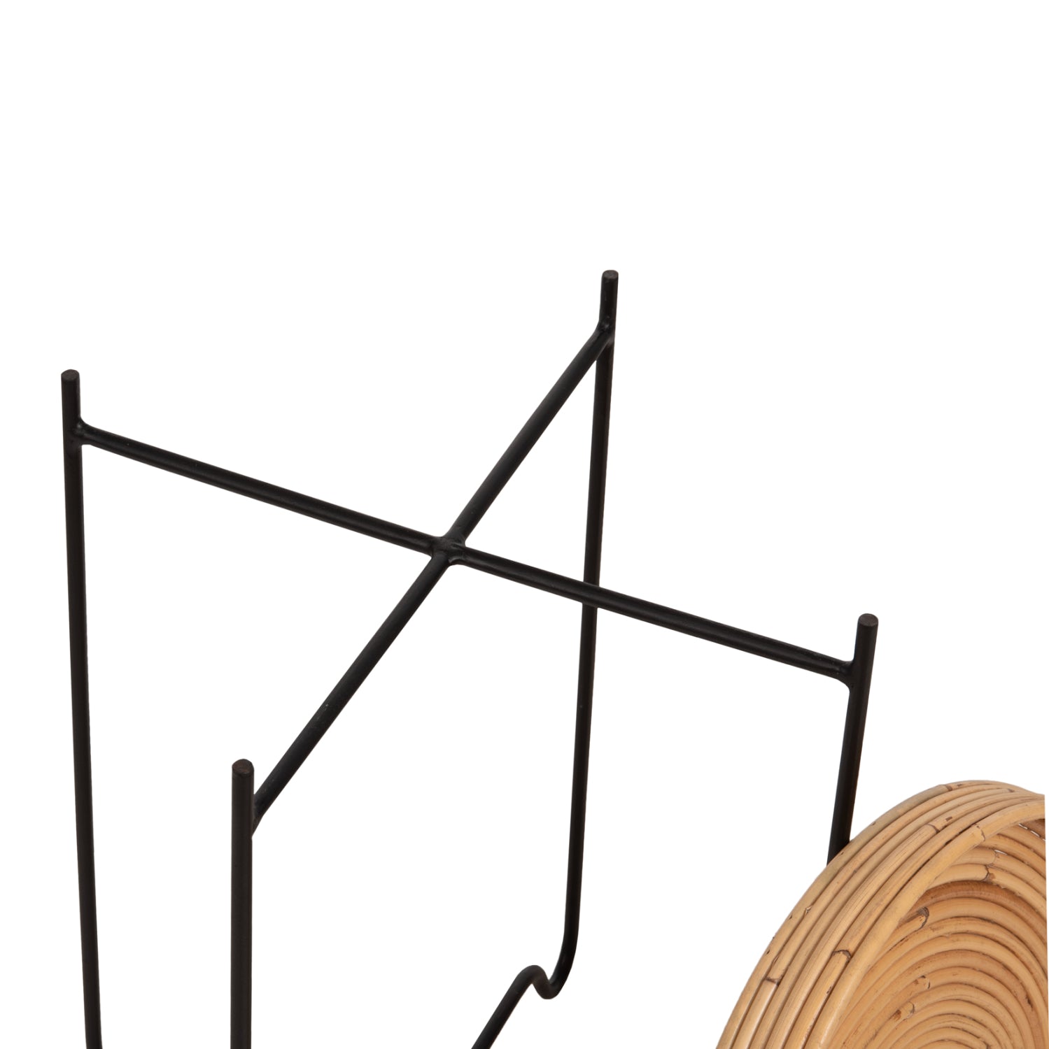 Помощна маса FLY ф40 -естетсвен-черен цвят