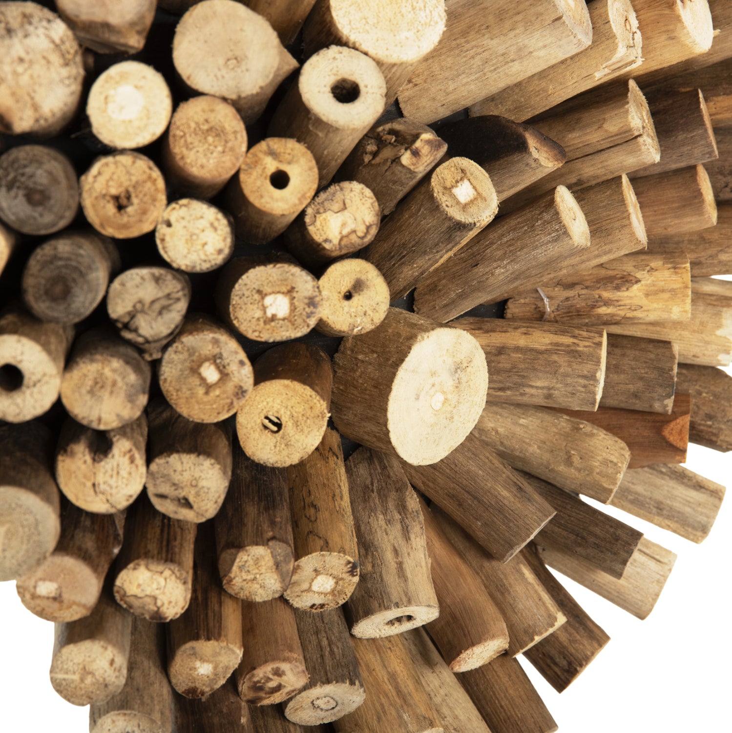 Декорация сърце SHINZO натурал 44x5x44см