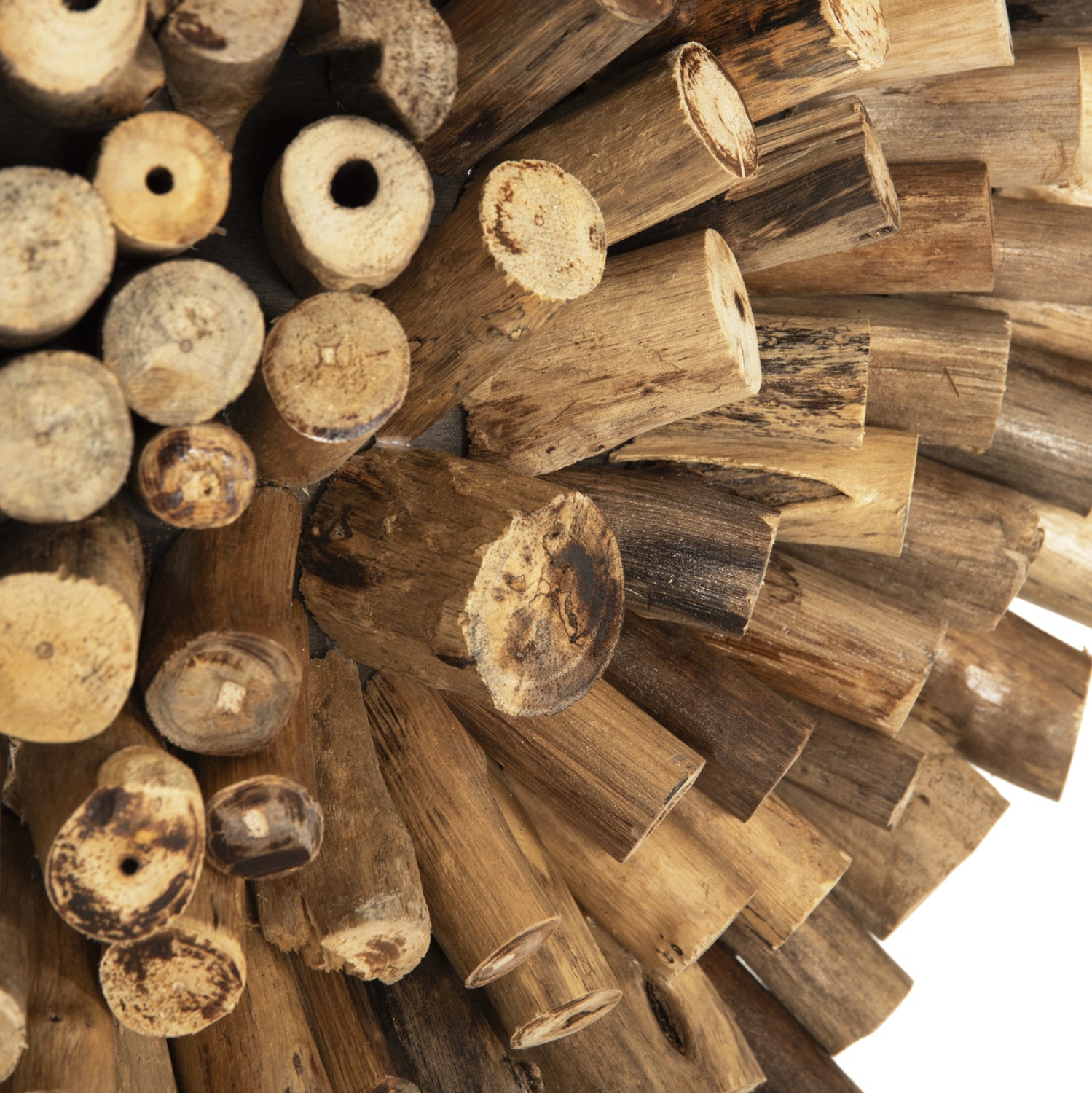 Декорация сърце SHINZO натурал тикови клонки 53x5x51