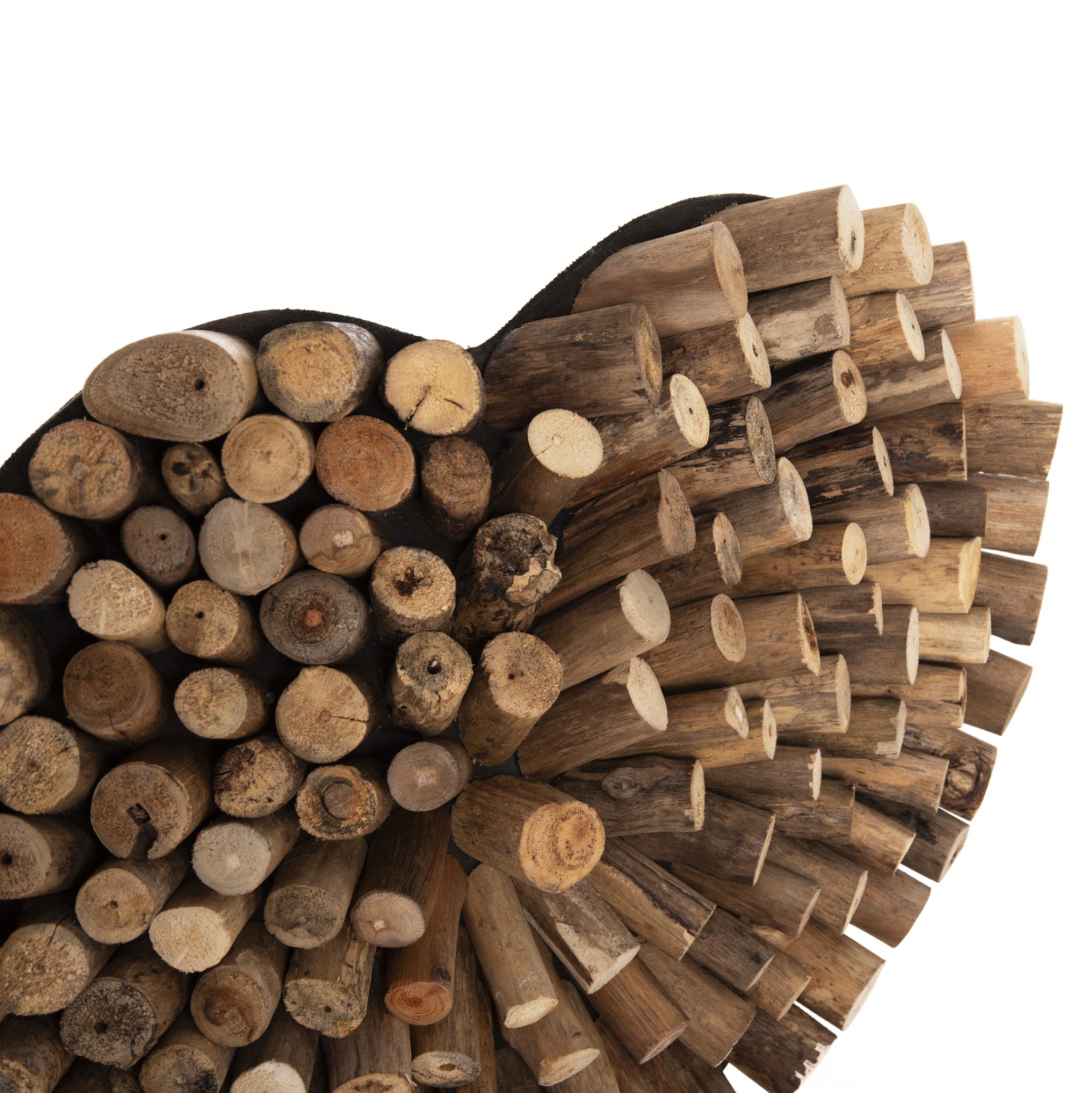 Декорация сърце SHINZO натурал тикови клонки 57x5x56