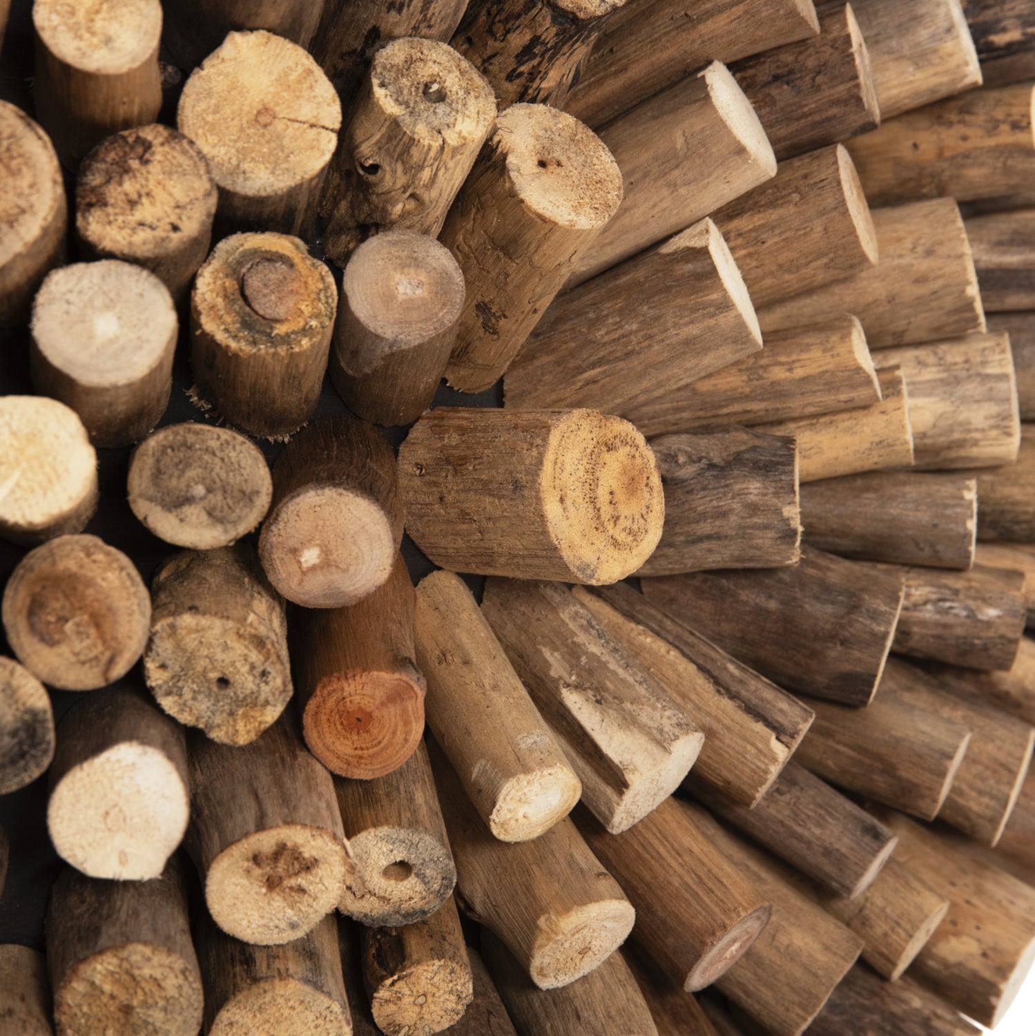 Декорация сърце SHINZO натурал тикови клонки 57x5x56