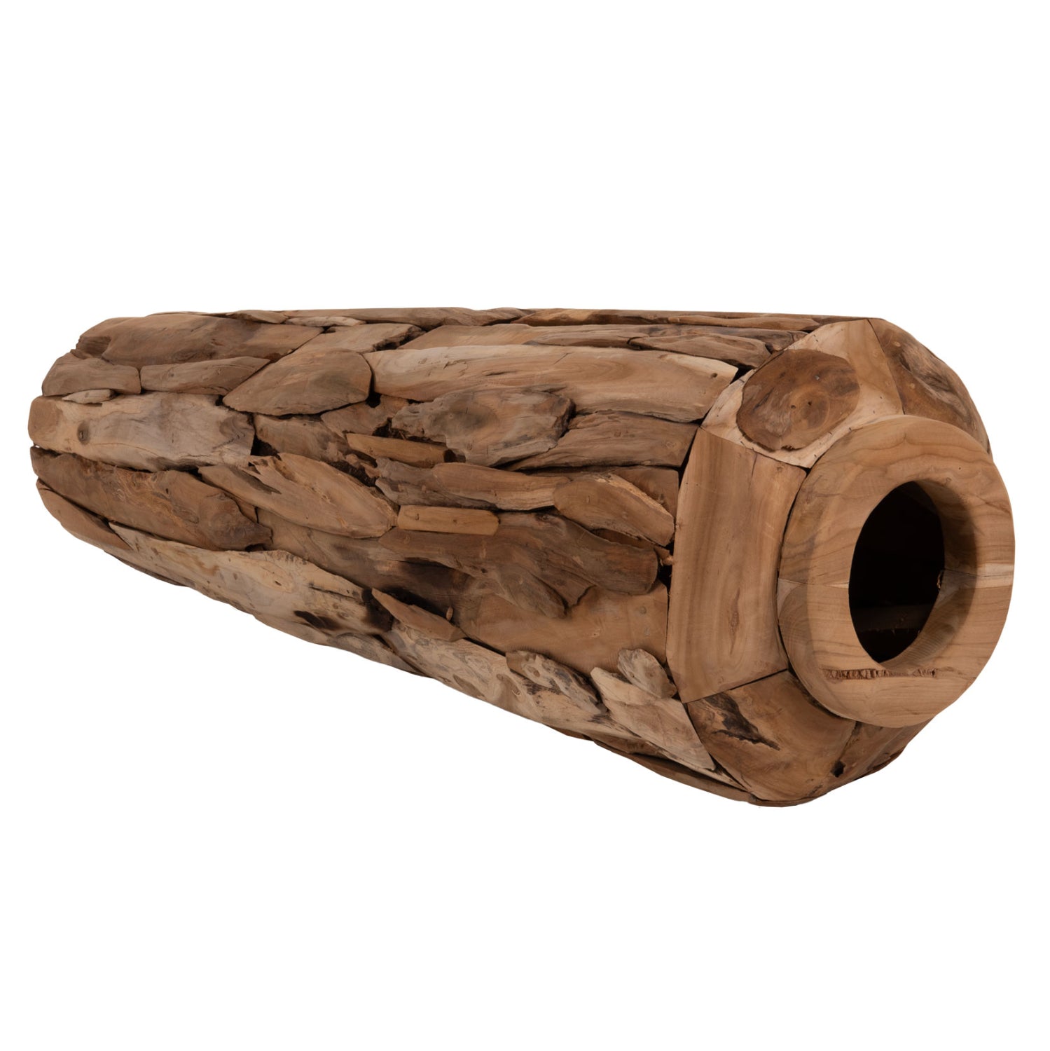 Тикова ваза ZENIA естествен цвят ф60х120 см