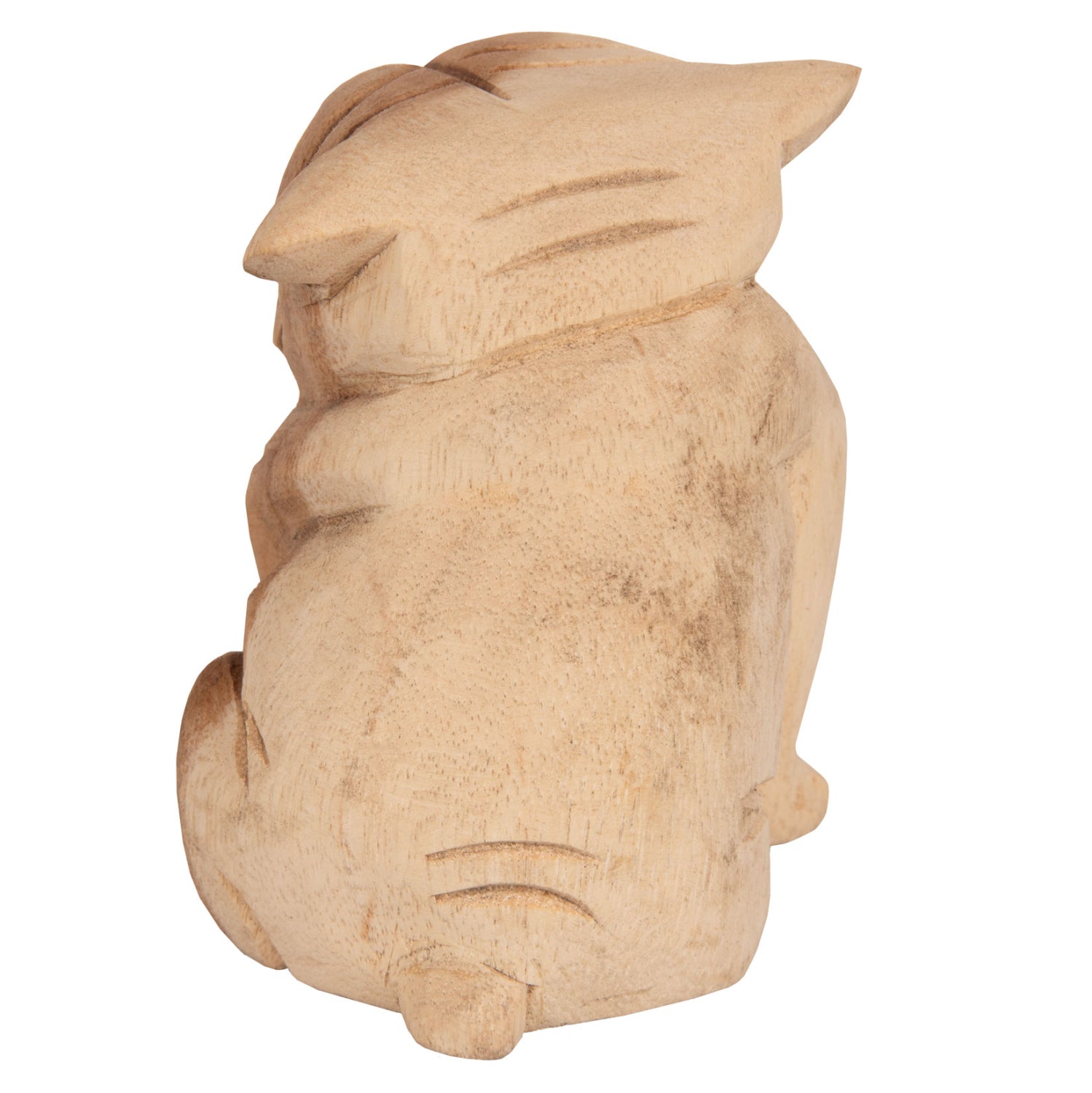 Декоративно куче булдог натурал дърво суар 9x8x12