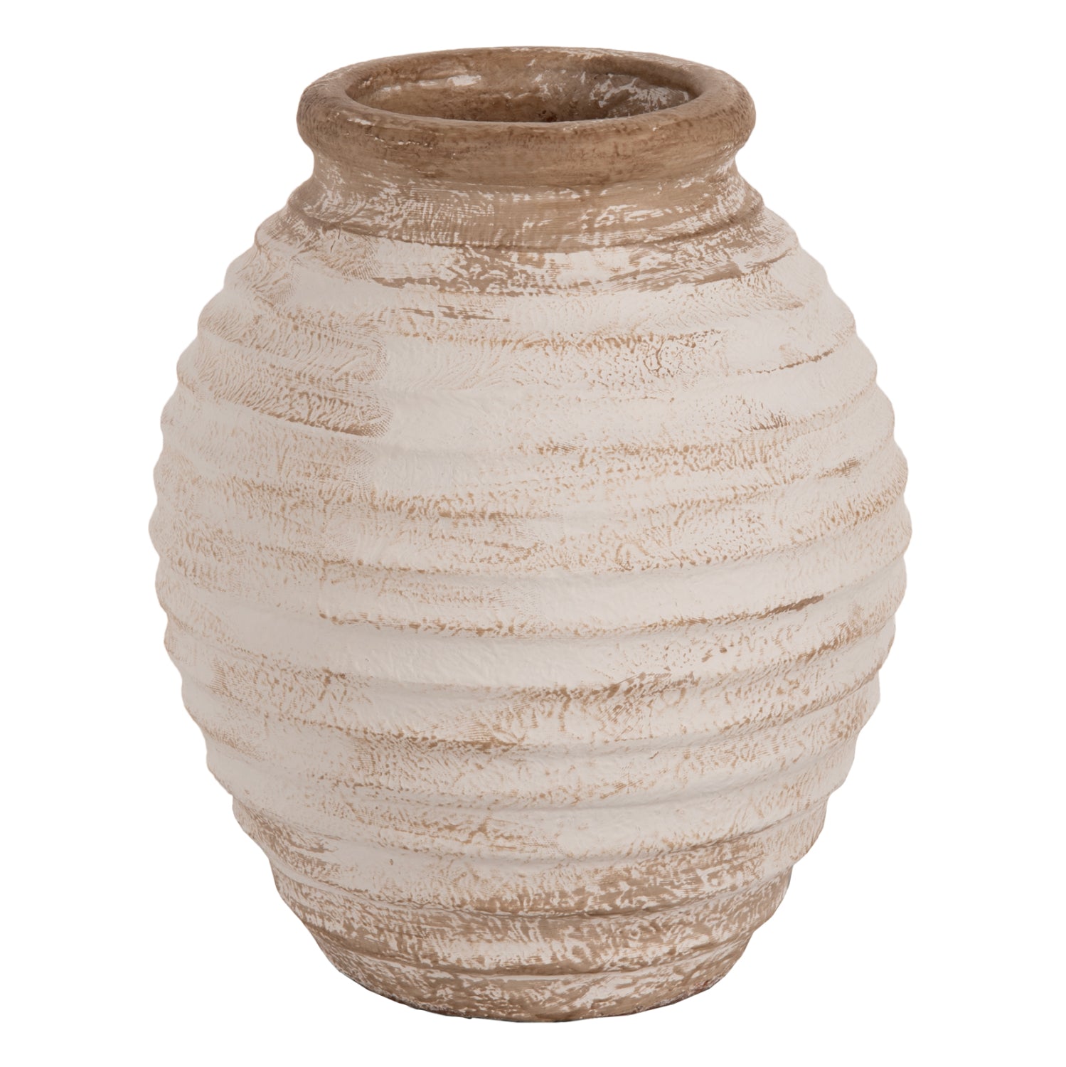 Ваза PYDNA ф25 -антично бял цвят Φ25x30