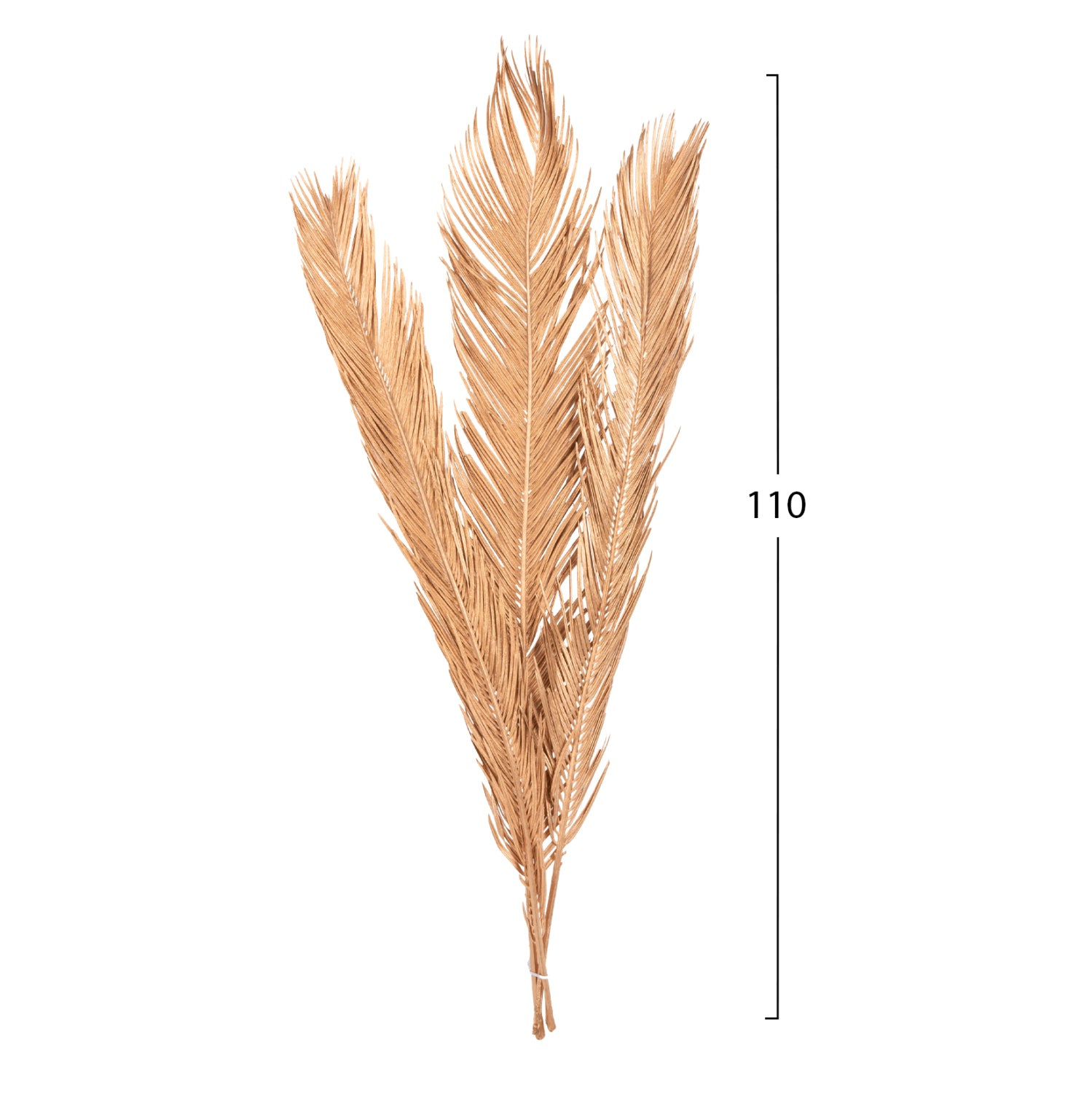 Декоративни листа комлект от 3бр натурал 110см