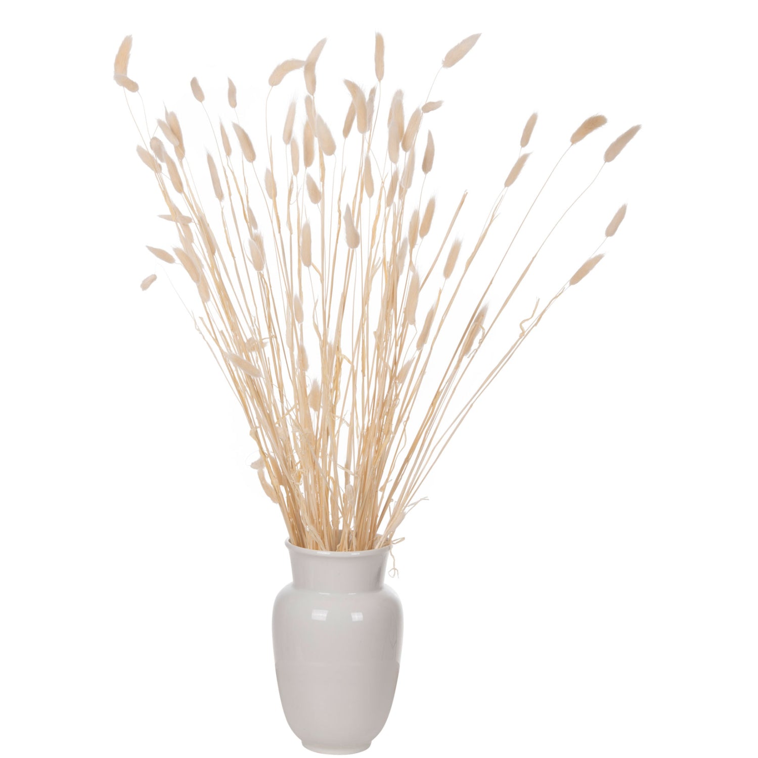 Декоративен букет заешка опашка цвят натурал 76см