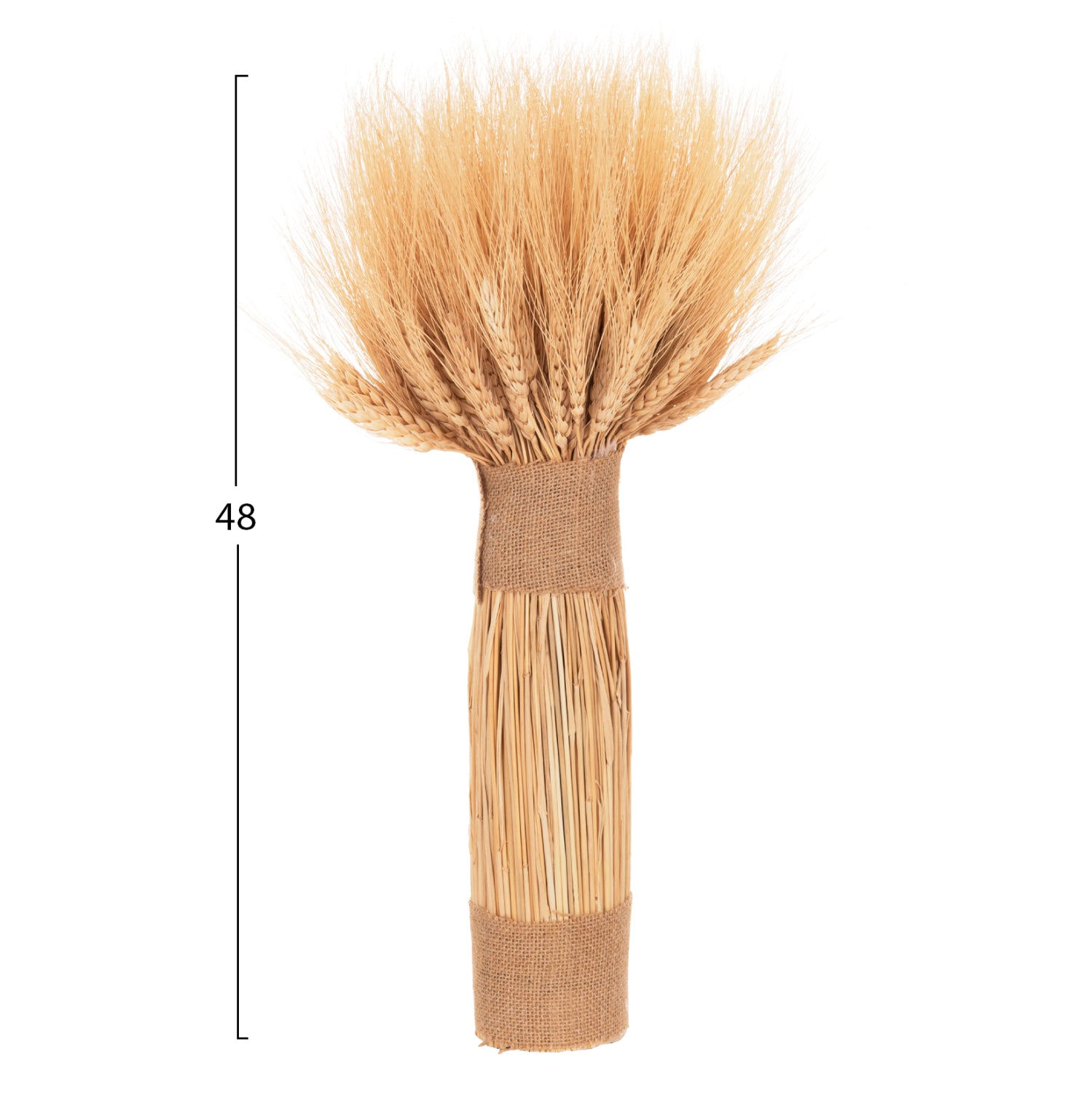 Растение букет сушени пшенични класове 48см