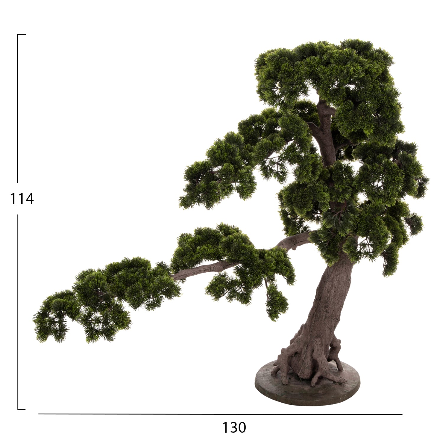 Растение бонсай зелен цвят 55x130x114