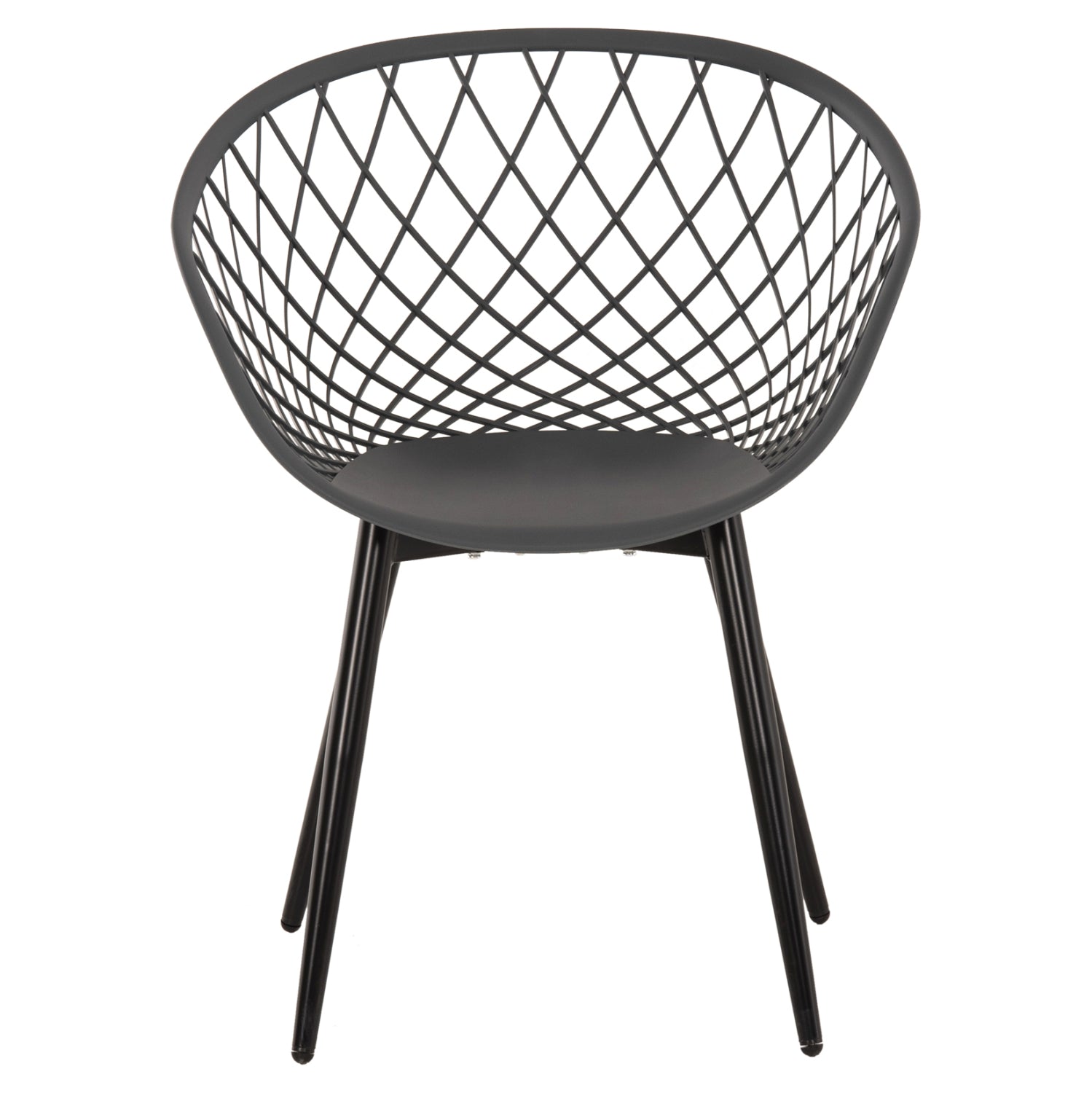 Кресло ARIADNE цвят черен-сив 63x56x80