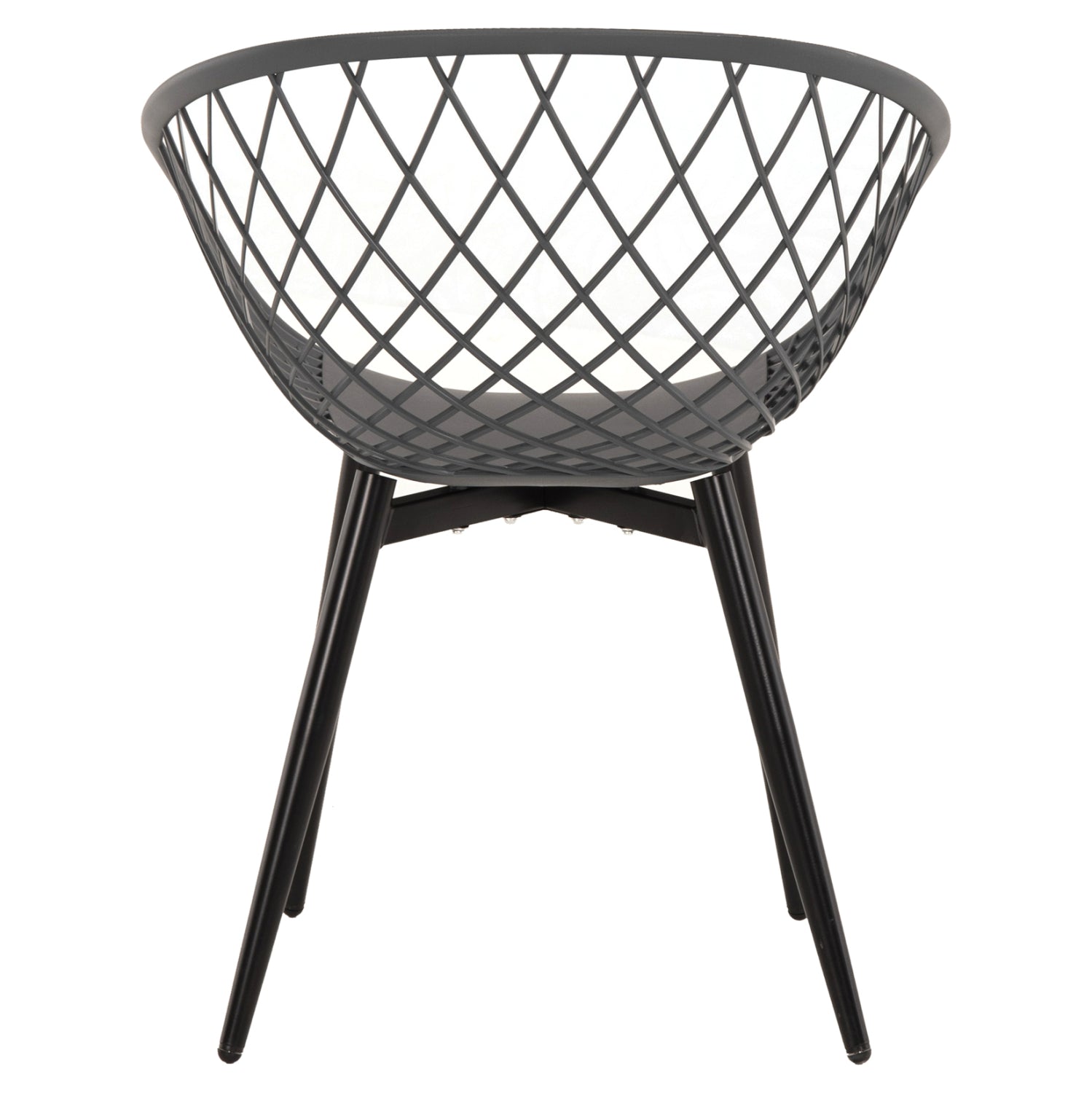 Кресло ARIADNE цвят черен-сив 63x56x80