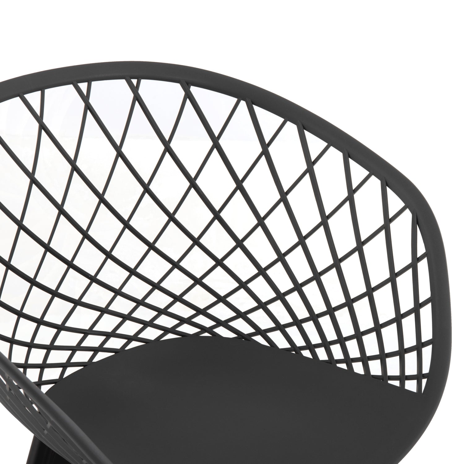 Кресло ARIADNE цвят черен-сив 63x56x80