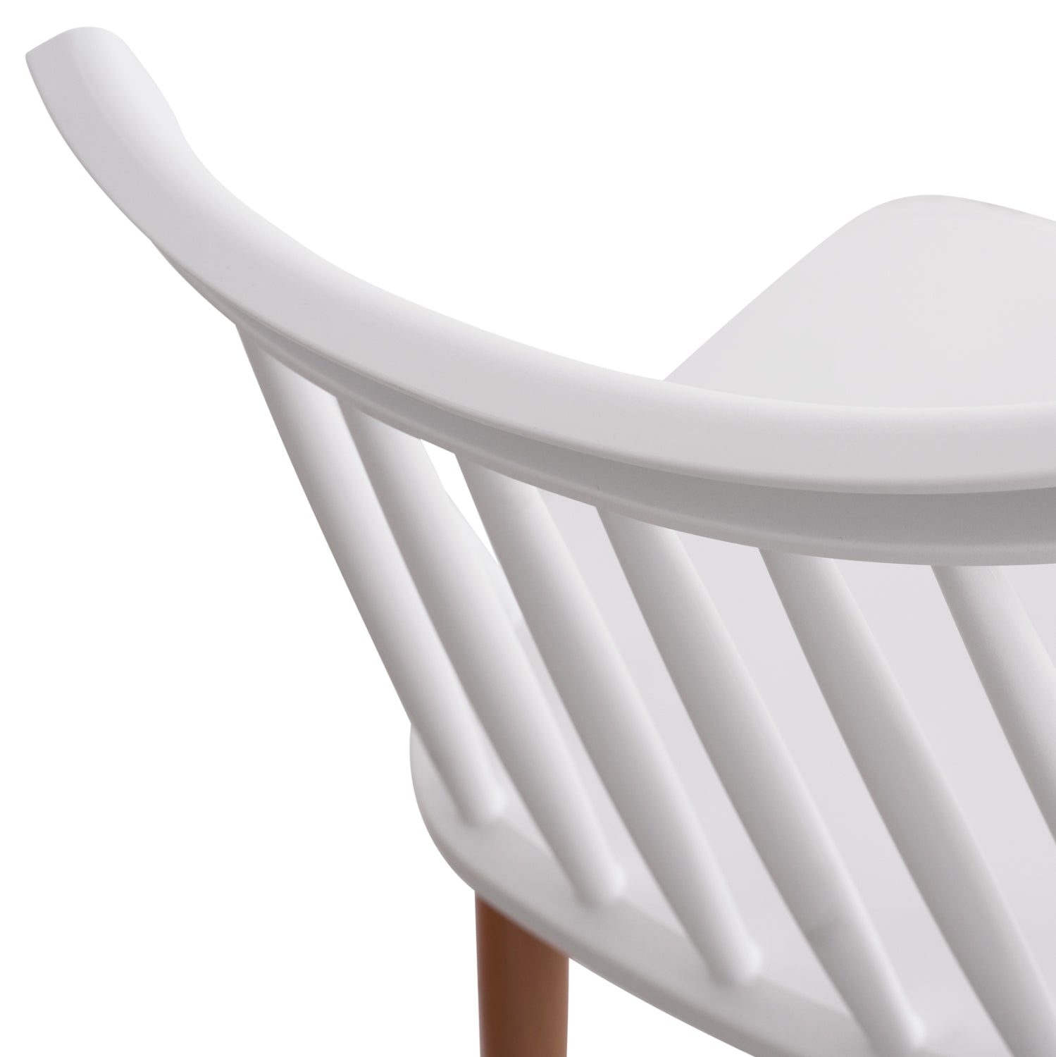 Стол Ванеса метални крака бял цвят полипропилен 42,5x44x81