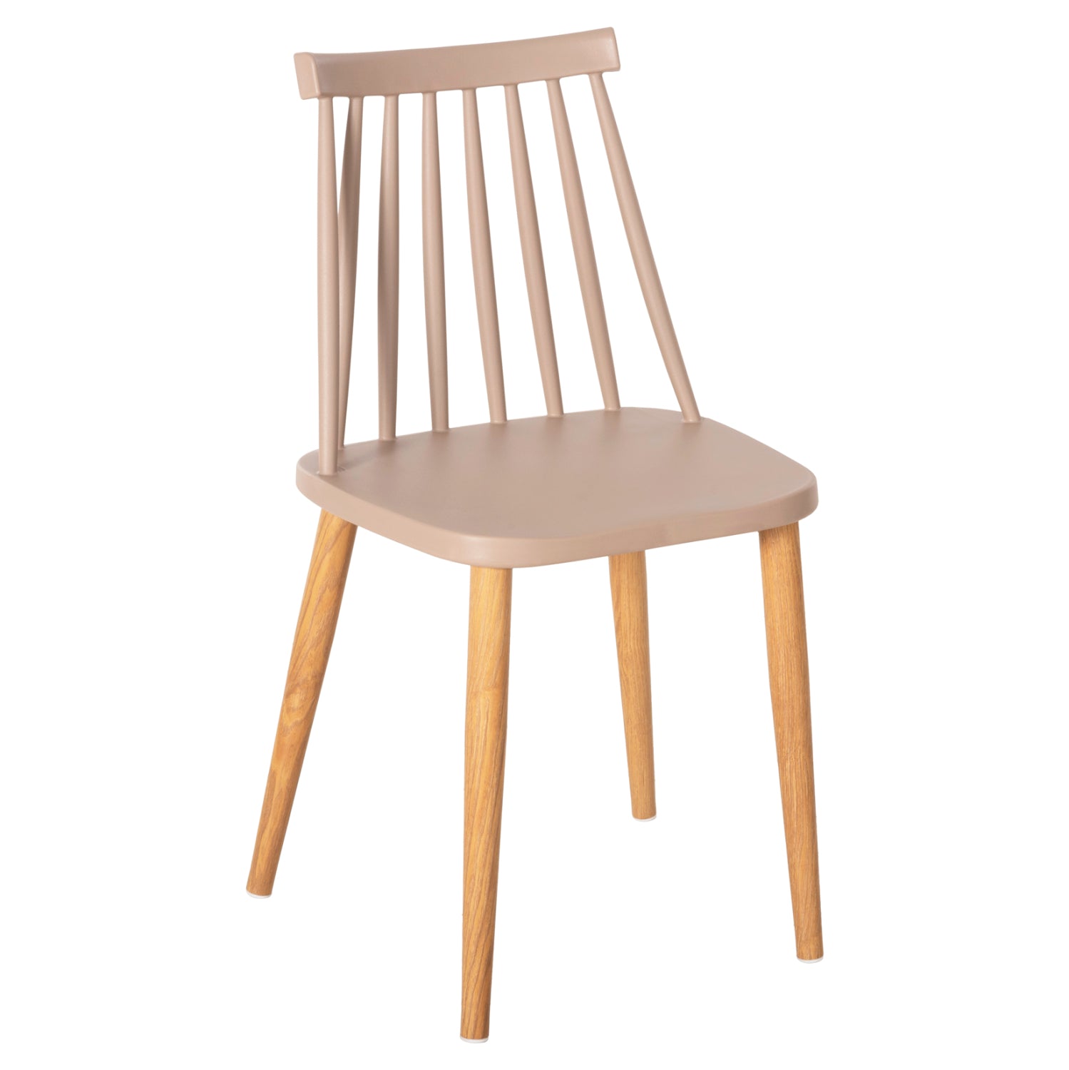 Стол Ванеса метални крака бежов цвят 42,5x44x81