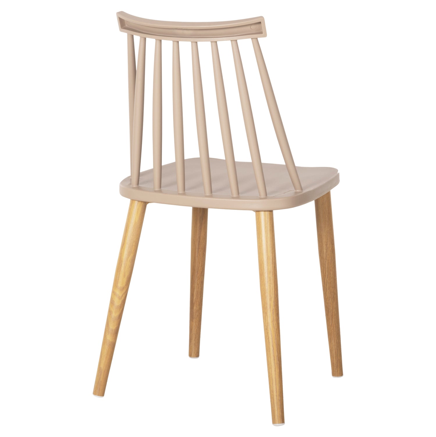 Стол Ванеса метални крака бежов цвят 42,5x44x81