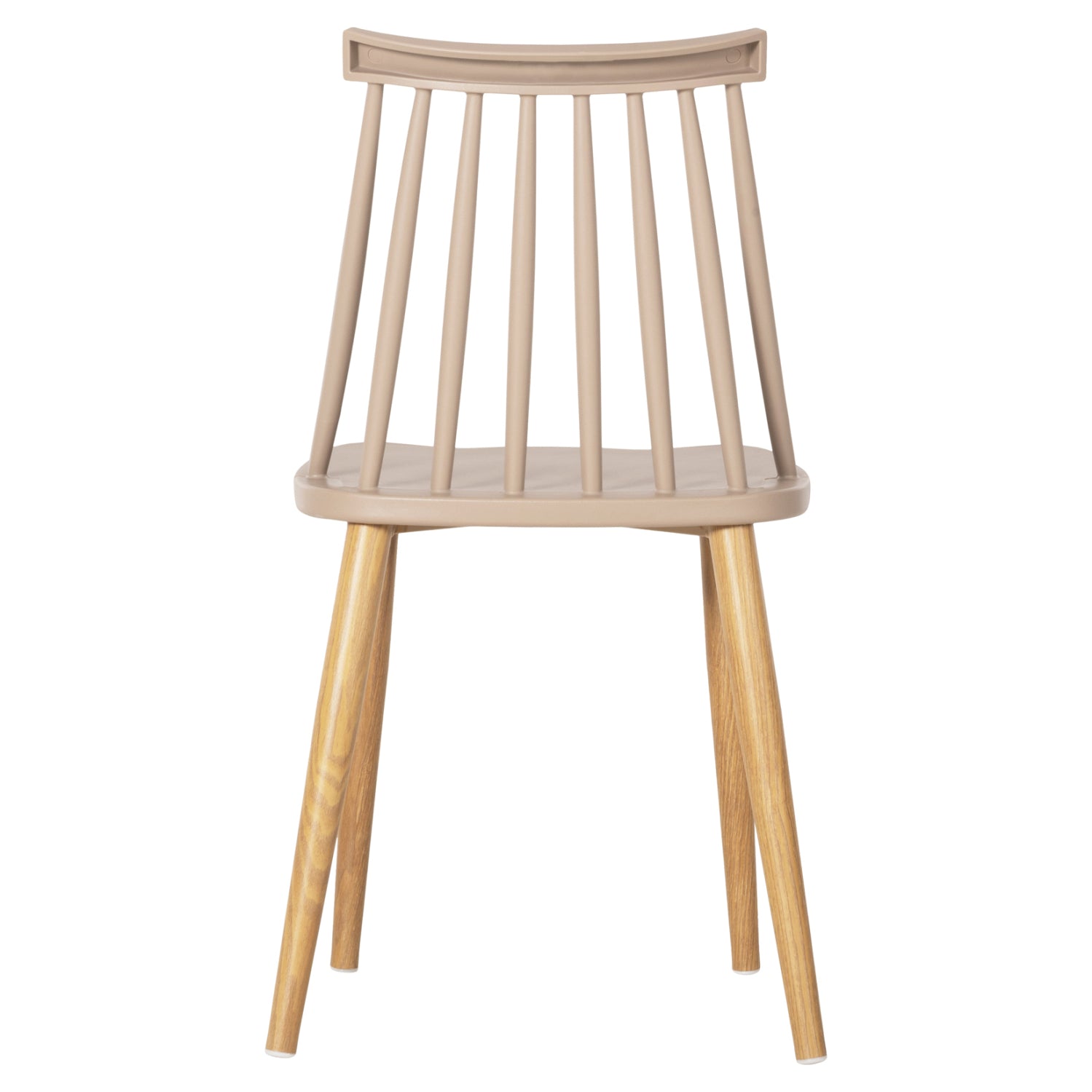 Стол Ванеса метални крака бежов цвят 42,5x44x81