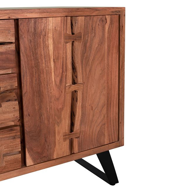 Бюфет FANSI масивна акациева дървесина 150x45x86-cm