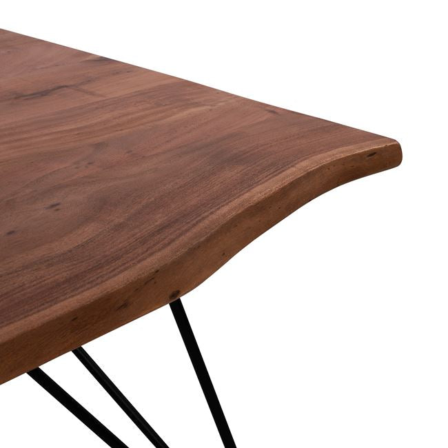 Трапезна маса RIO естествен-черен цвят 200X96X76см