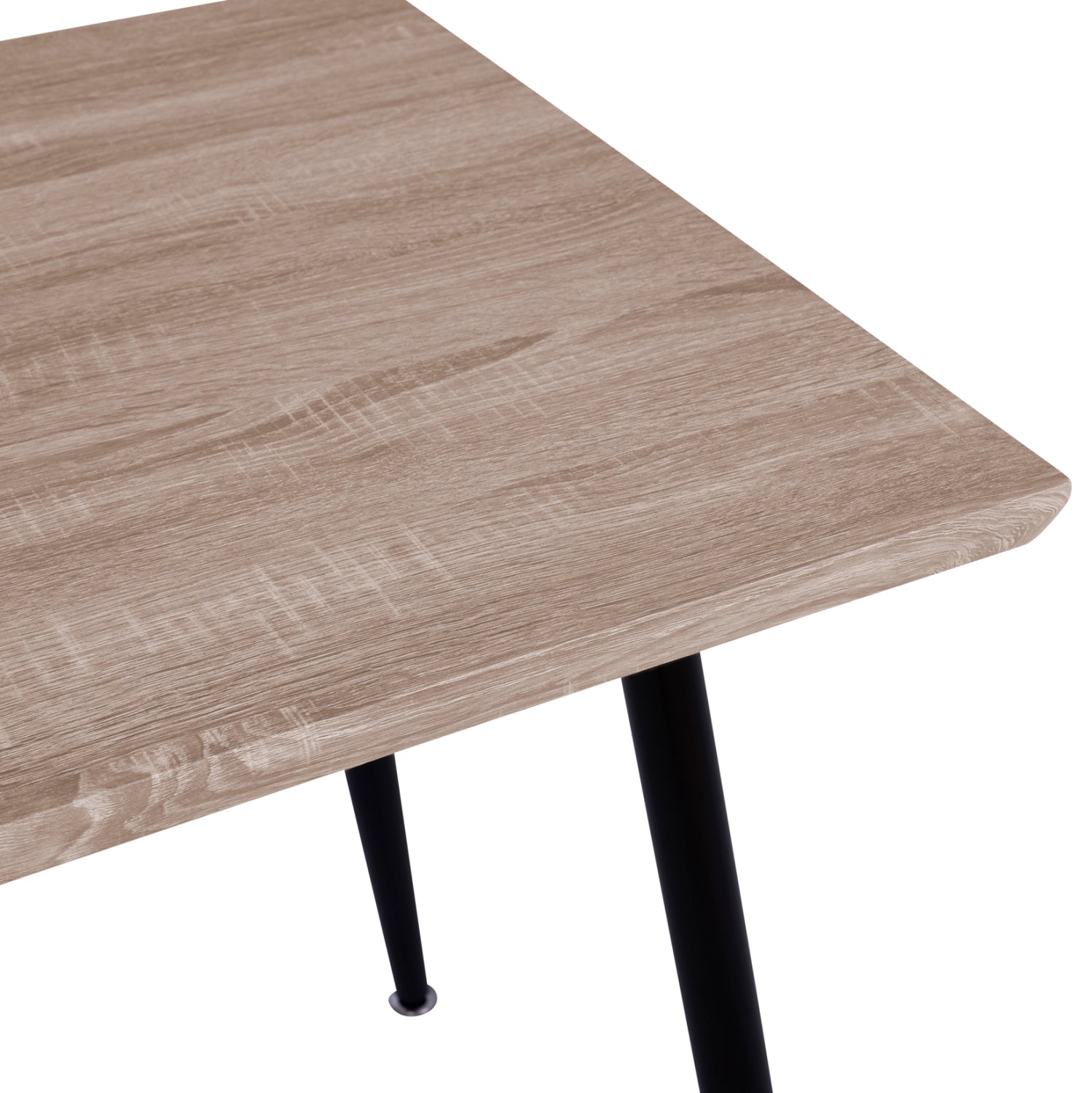 Трапезна маса PALOMA цвят сонома-черен 120X70Χ76,5см