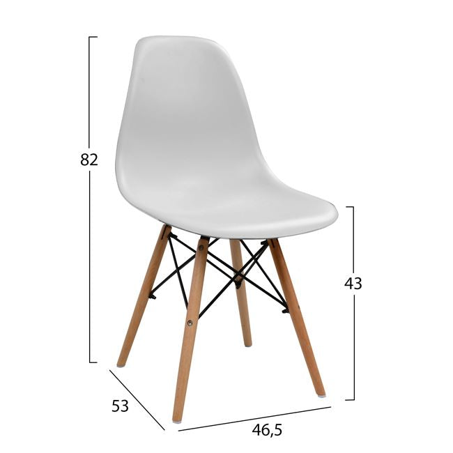 Комплект за хранене 5 бр. КГ1034902 маса и столове twist 120x70x76.5 см