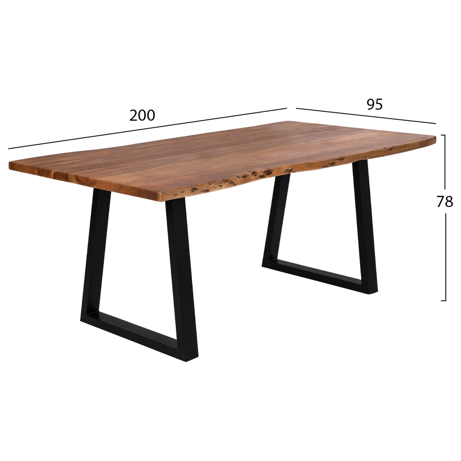 Маса Монтана 200x95см-акация