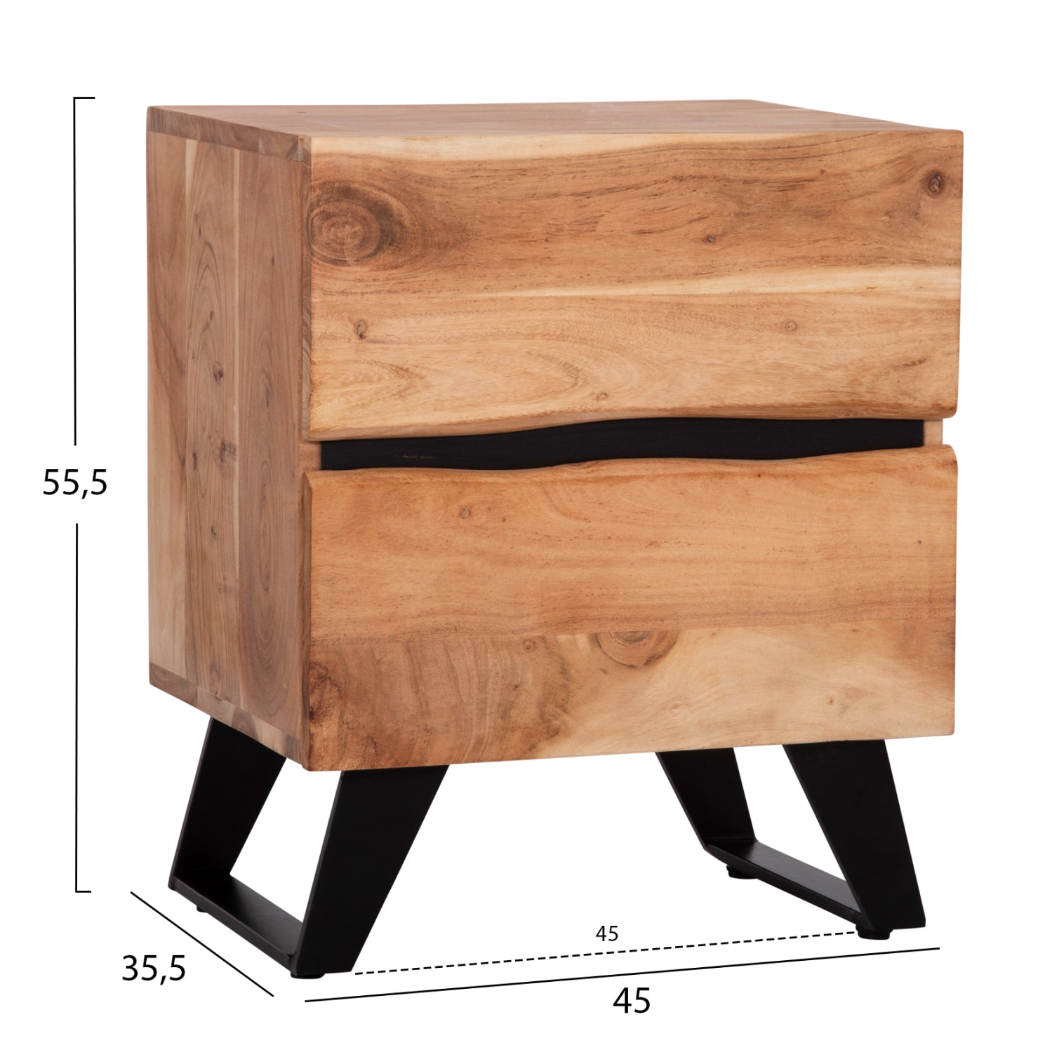 Нощно шкафче Алисия естествен цвят