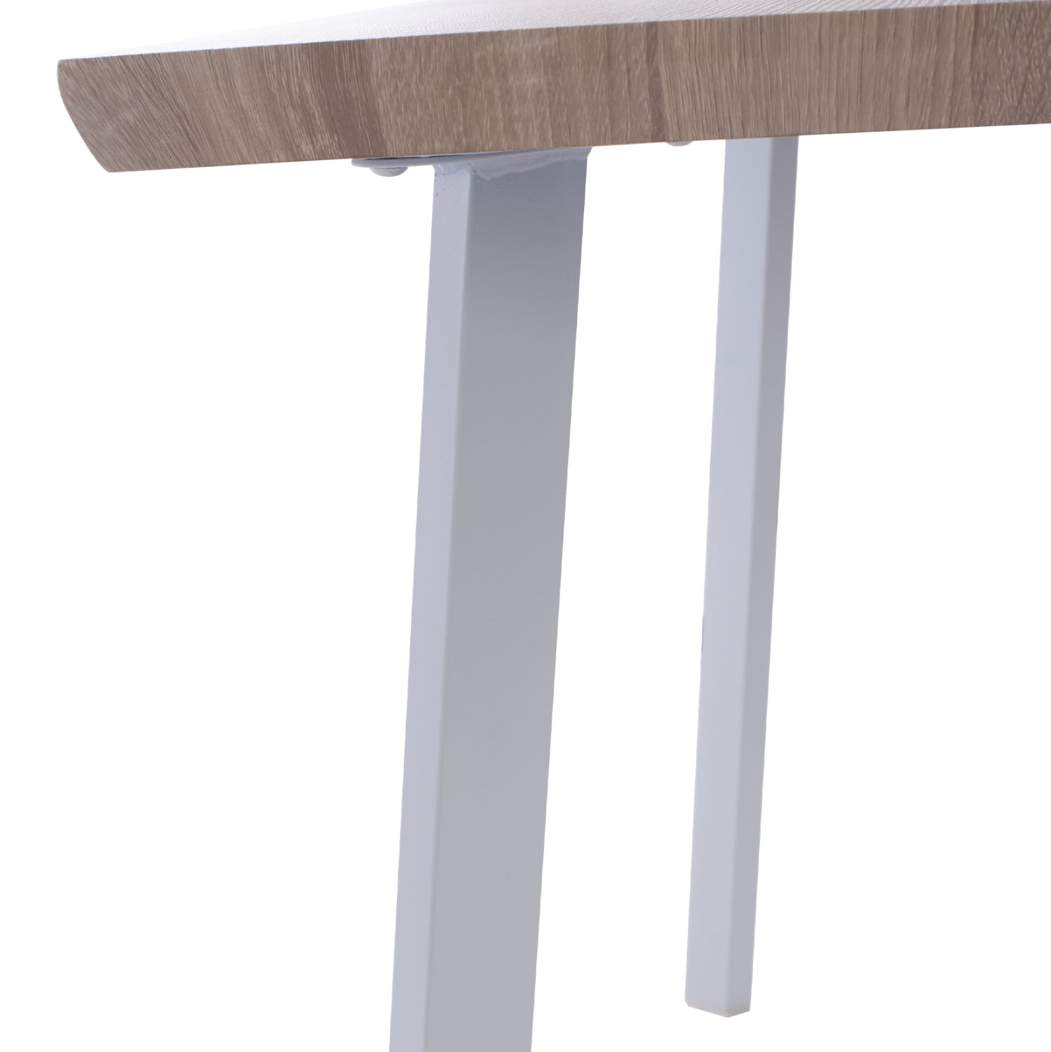 Трапезна маса OFIRA цвят бял-сонома цвят 140x80x76