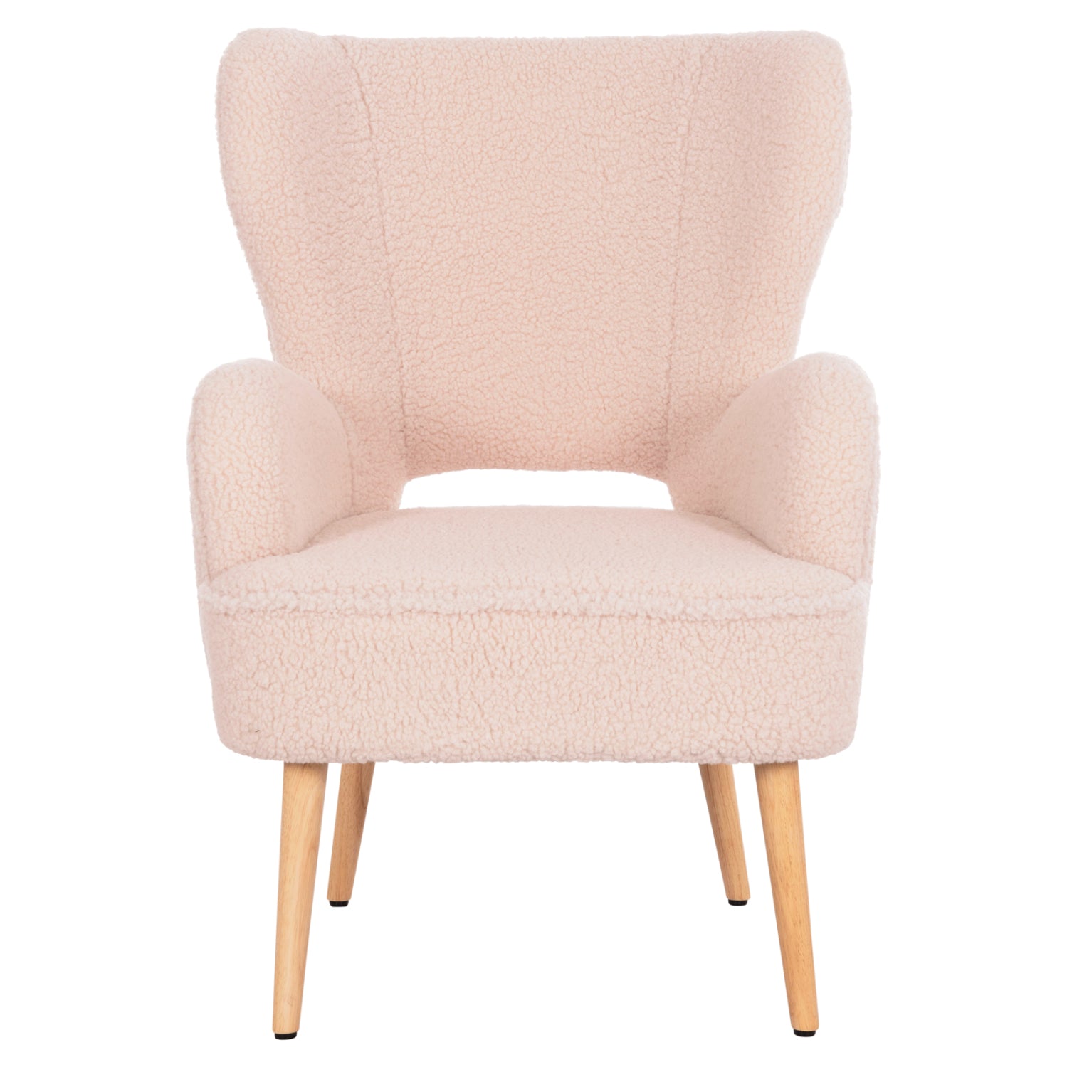 Кресло Майли букле цвят екрю 66X75X93